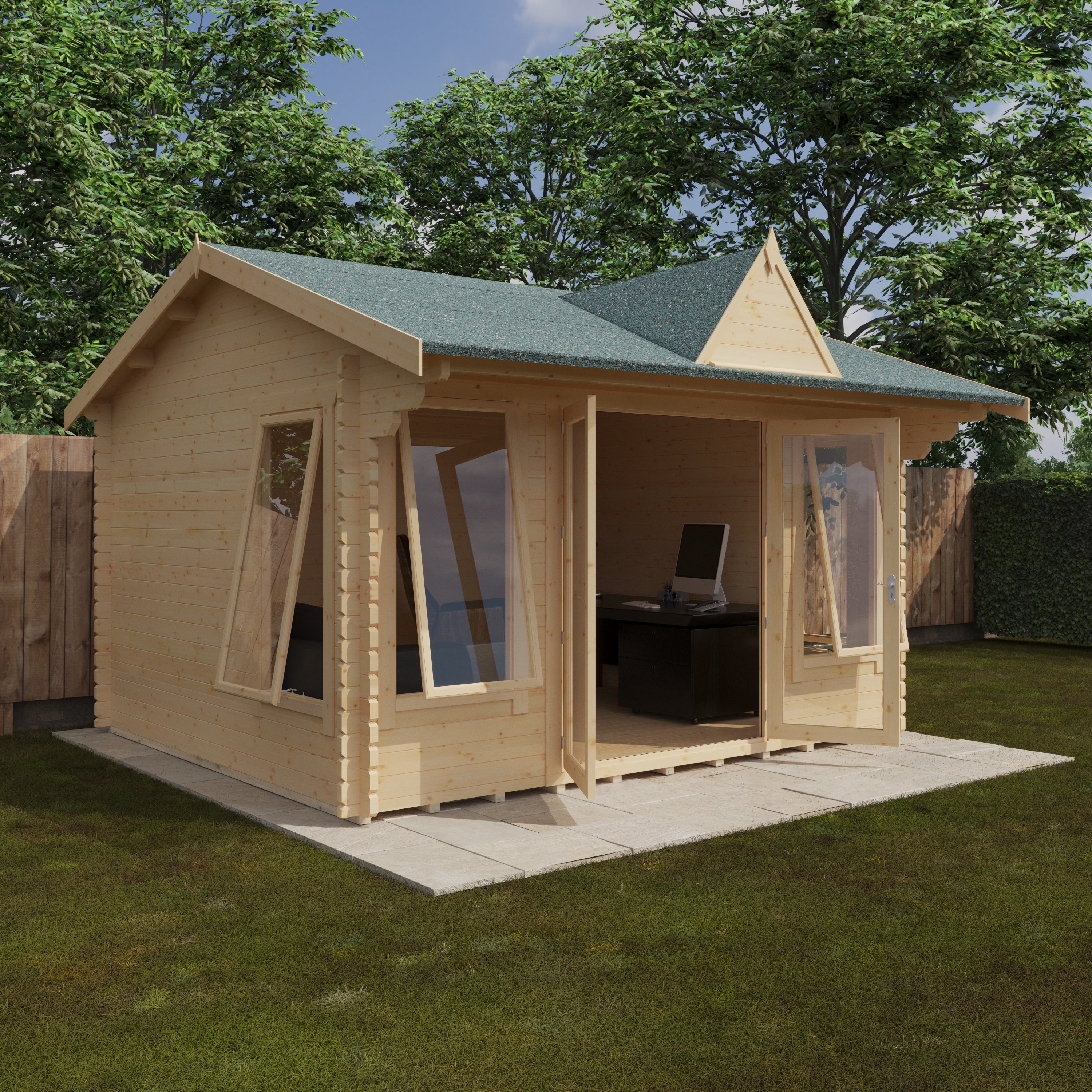 THE LEYTON 44mm Log Cabin