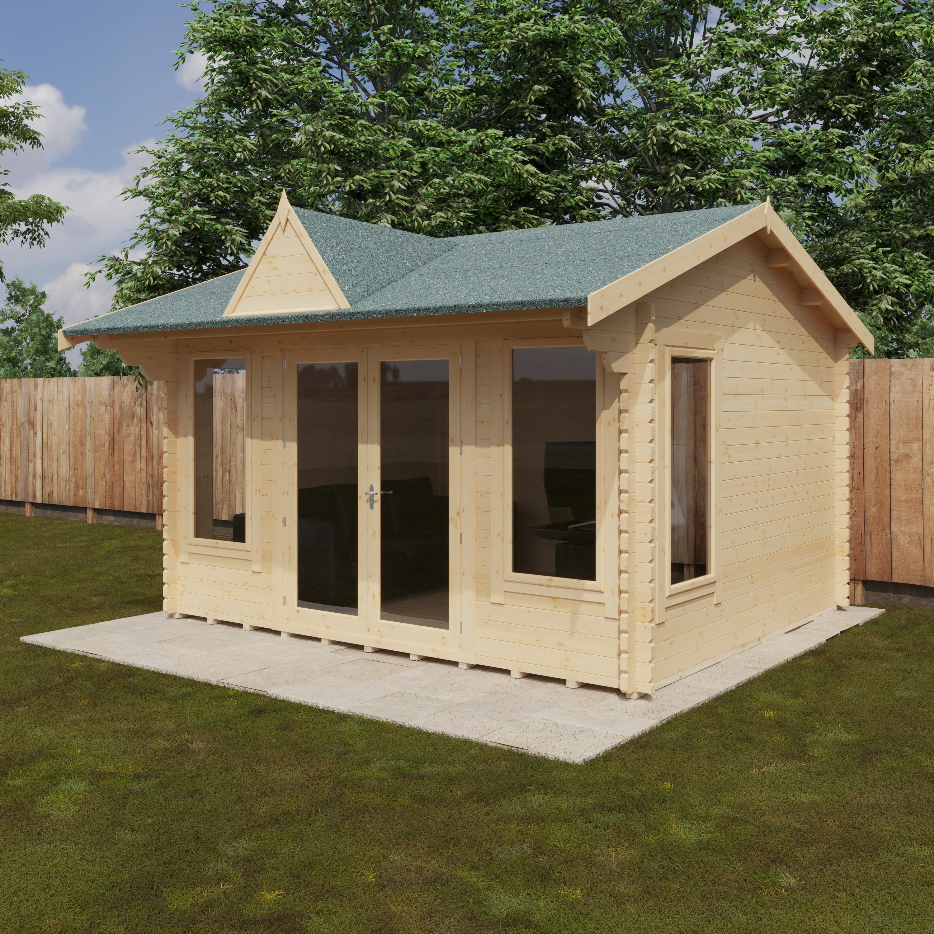 THE LEYTON 44mm Log Cabin