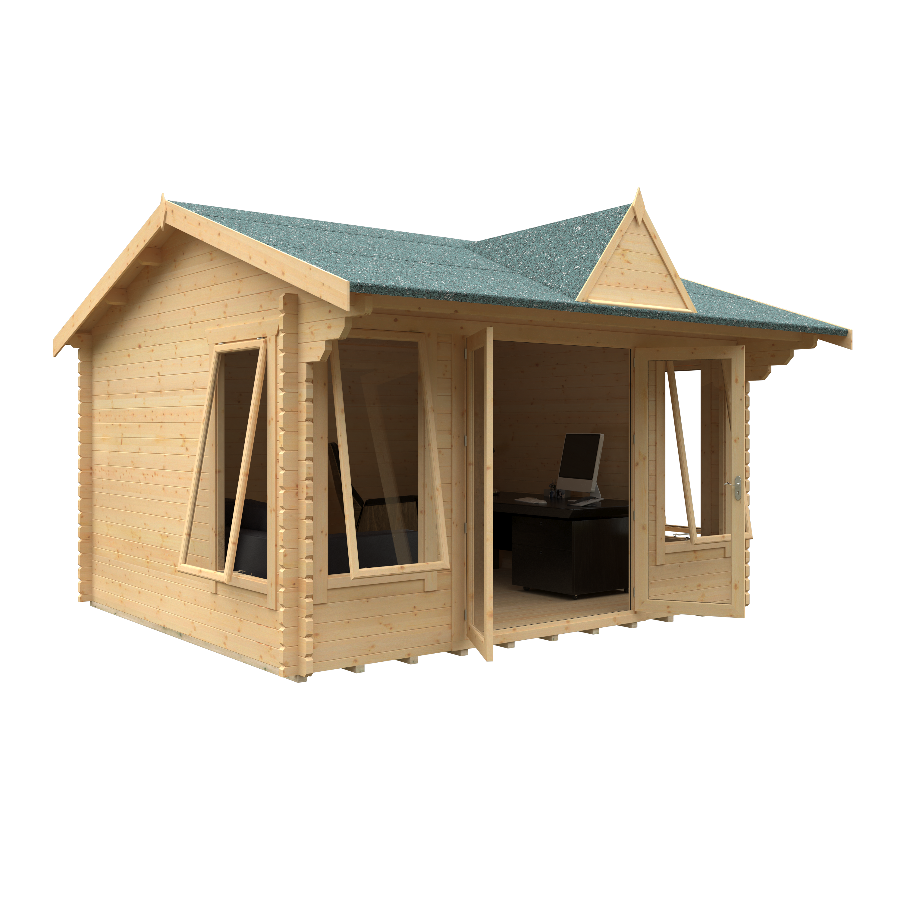 THE LEYTON 44mm Log Cabin