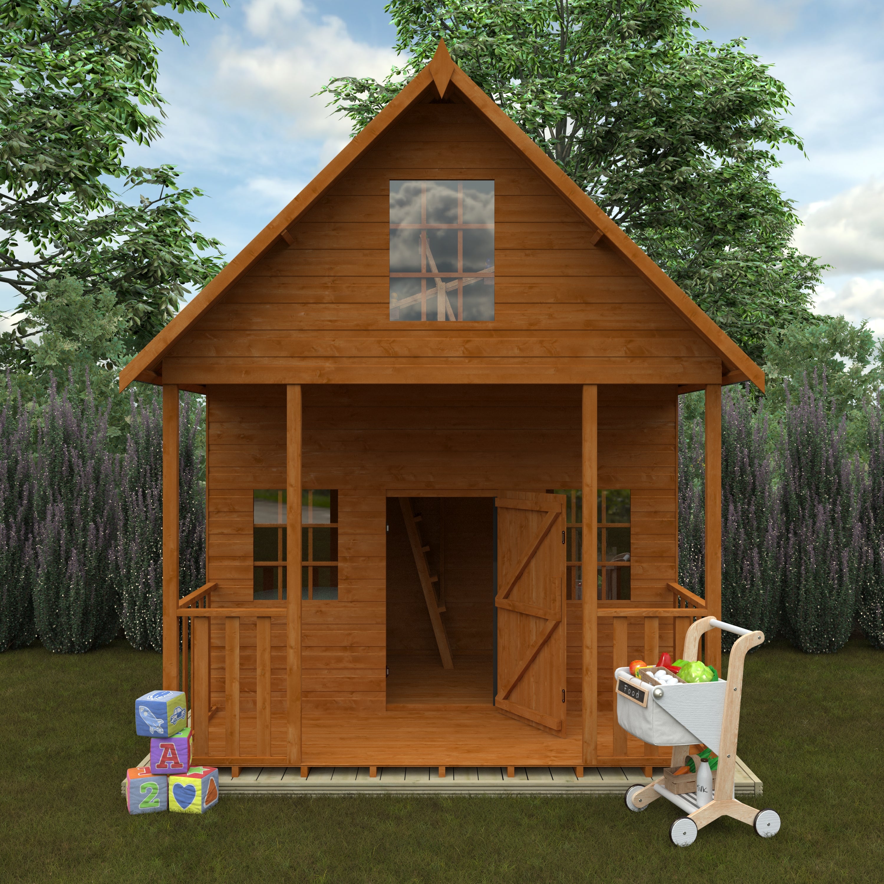The Lodge Wooden Playhouse