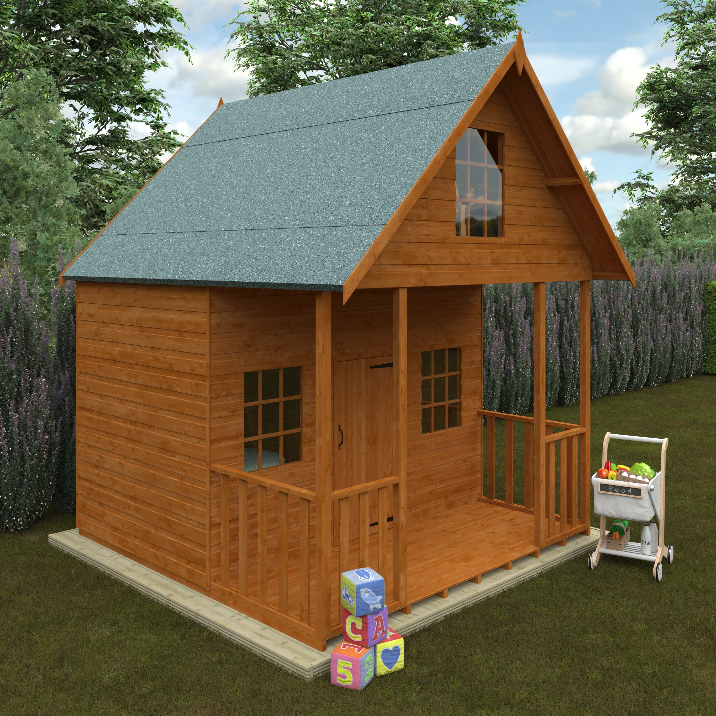 The Lodge Wooden Playhouse
