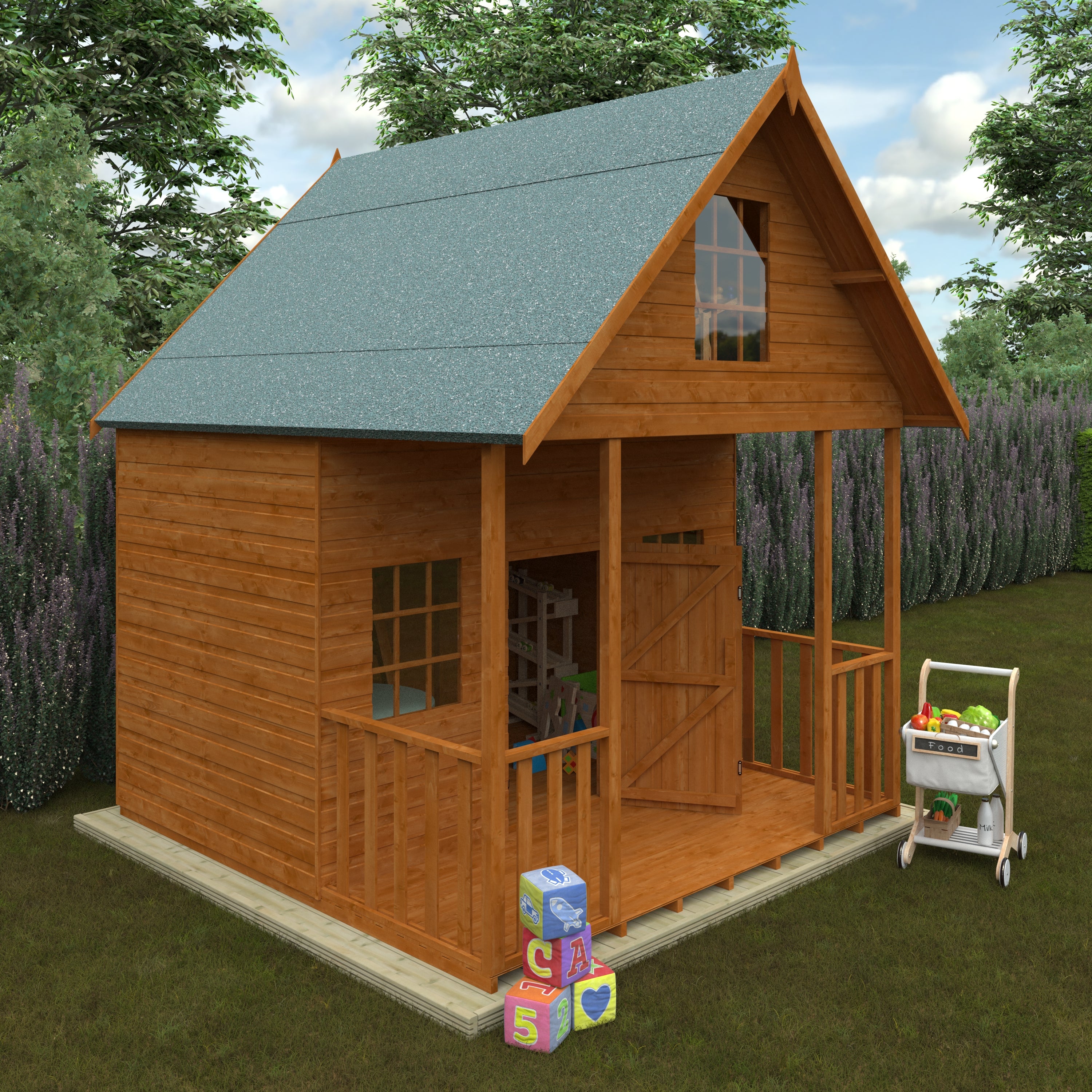 The Lodge Wooden Playhouse