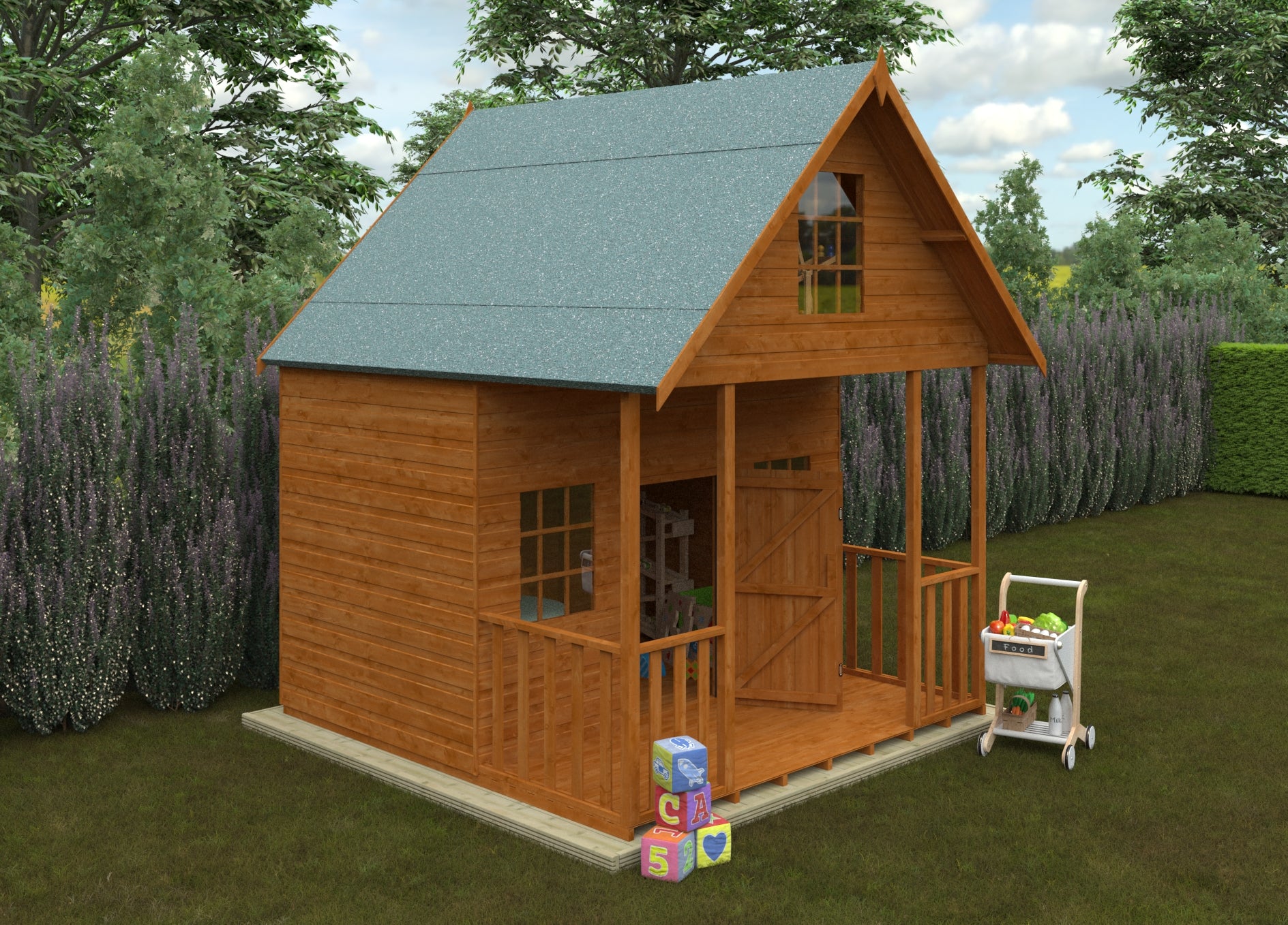 The Lodge Wooden Playhouse