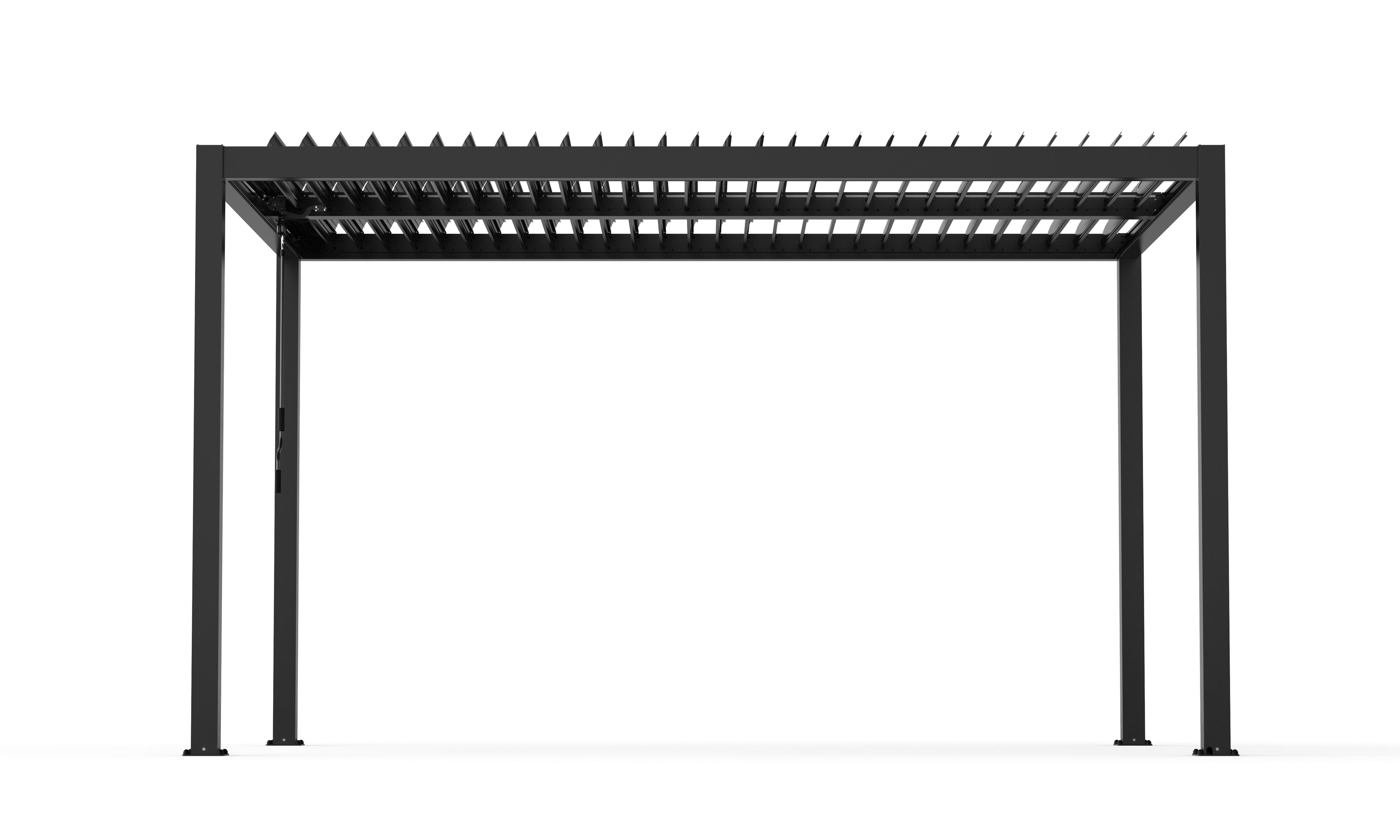 Aluminium Pergola with Adjustable Louvred Roof