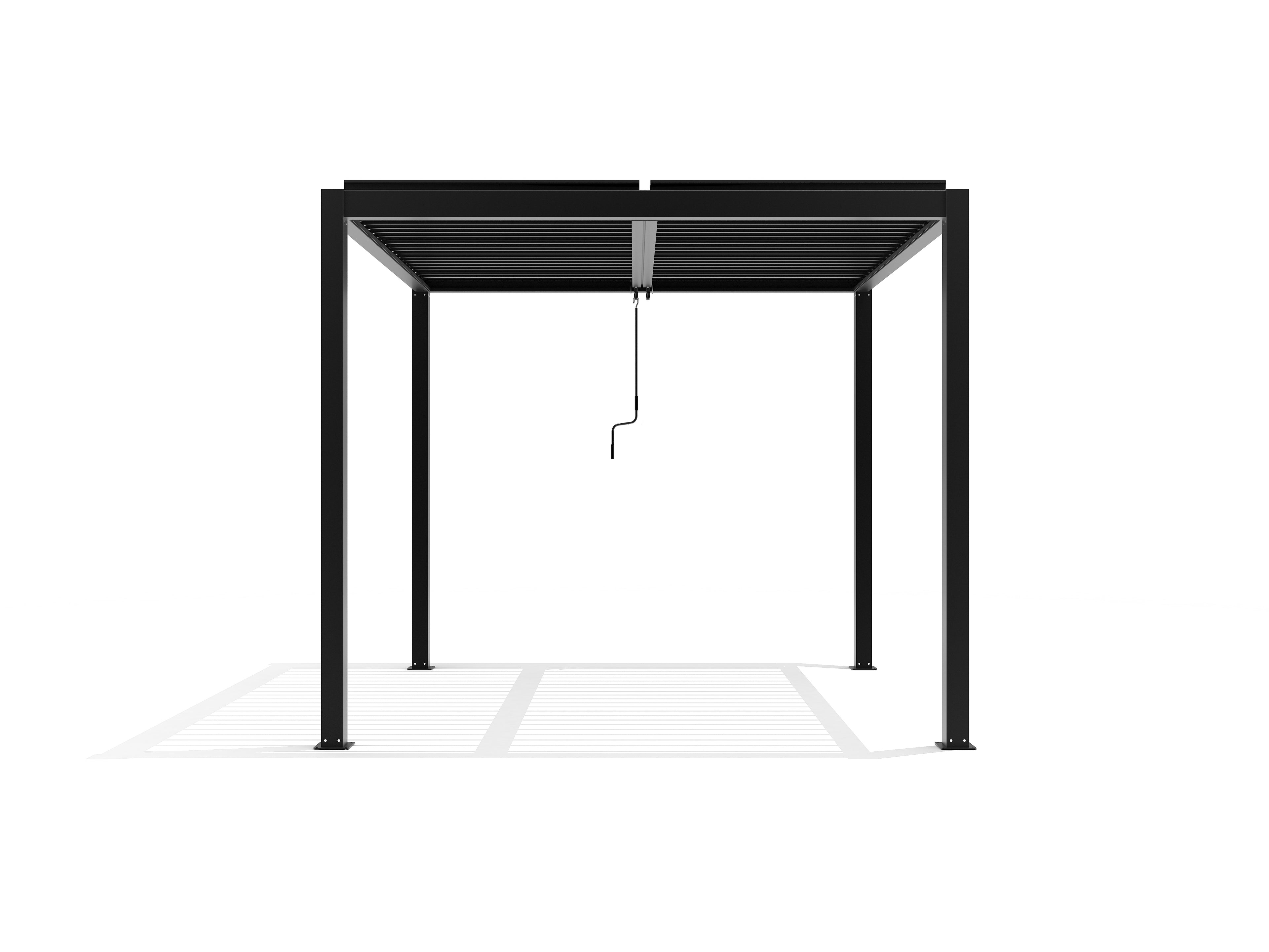 Aluminium Pergola with Adjustable Louvred Roof