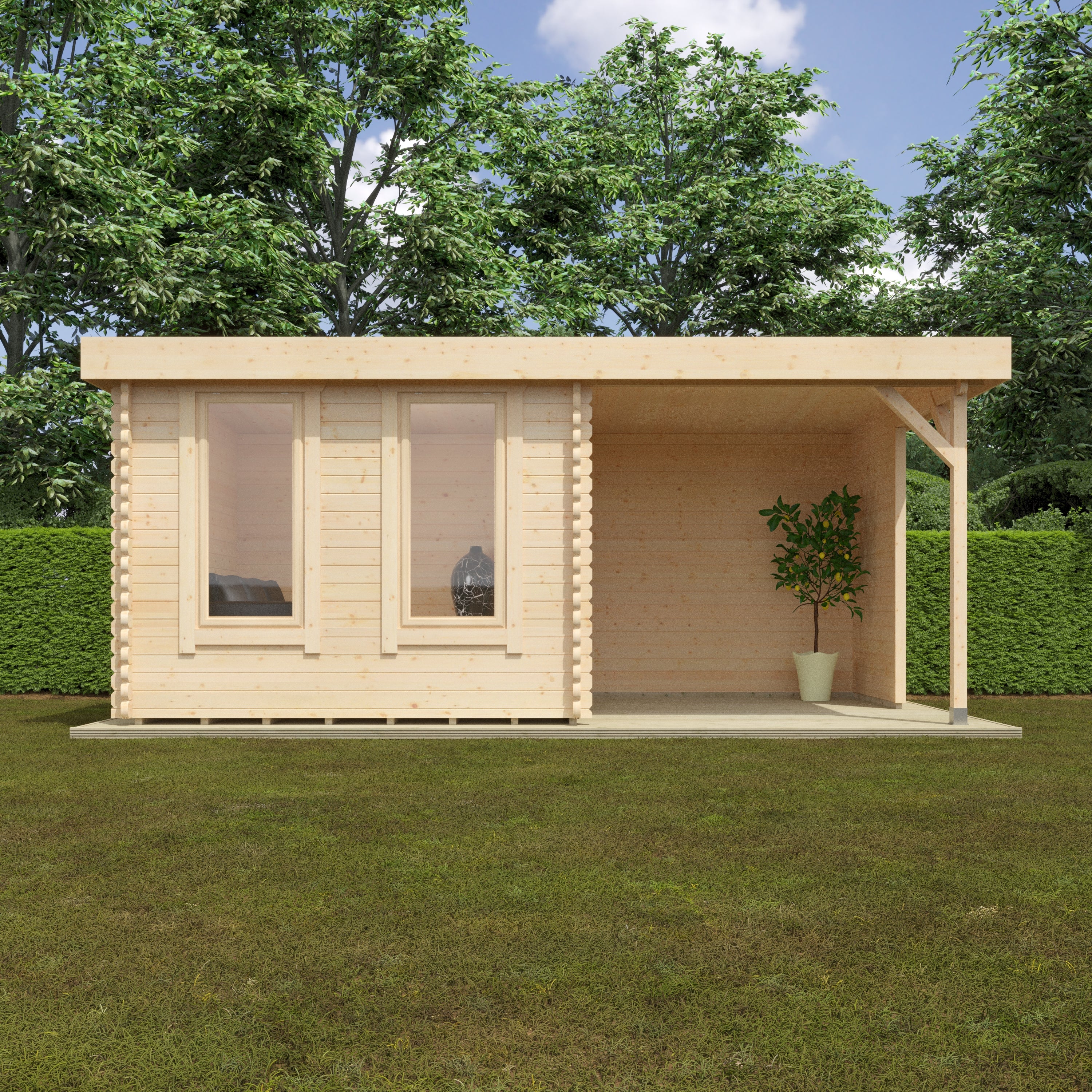 LULWORTH 44mm Log Cabin