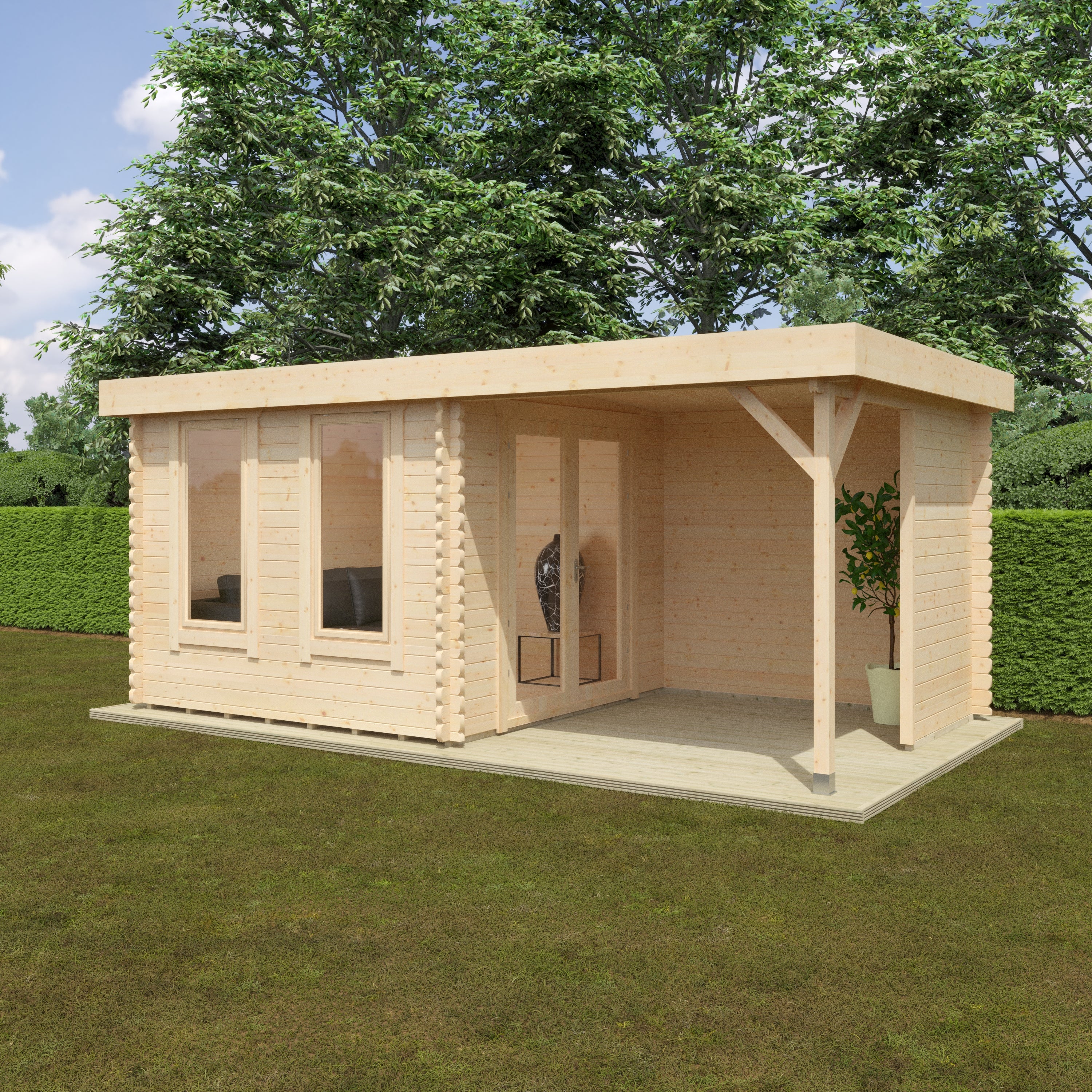 LULWORTH 44mm Log Cabin