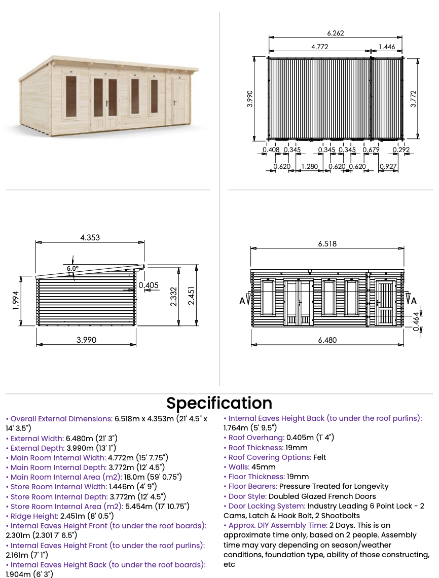 The Monkey Multiroom 19mm Log Cabin