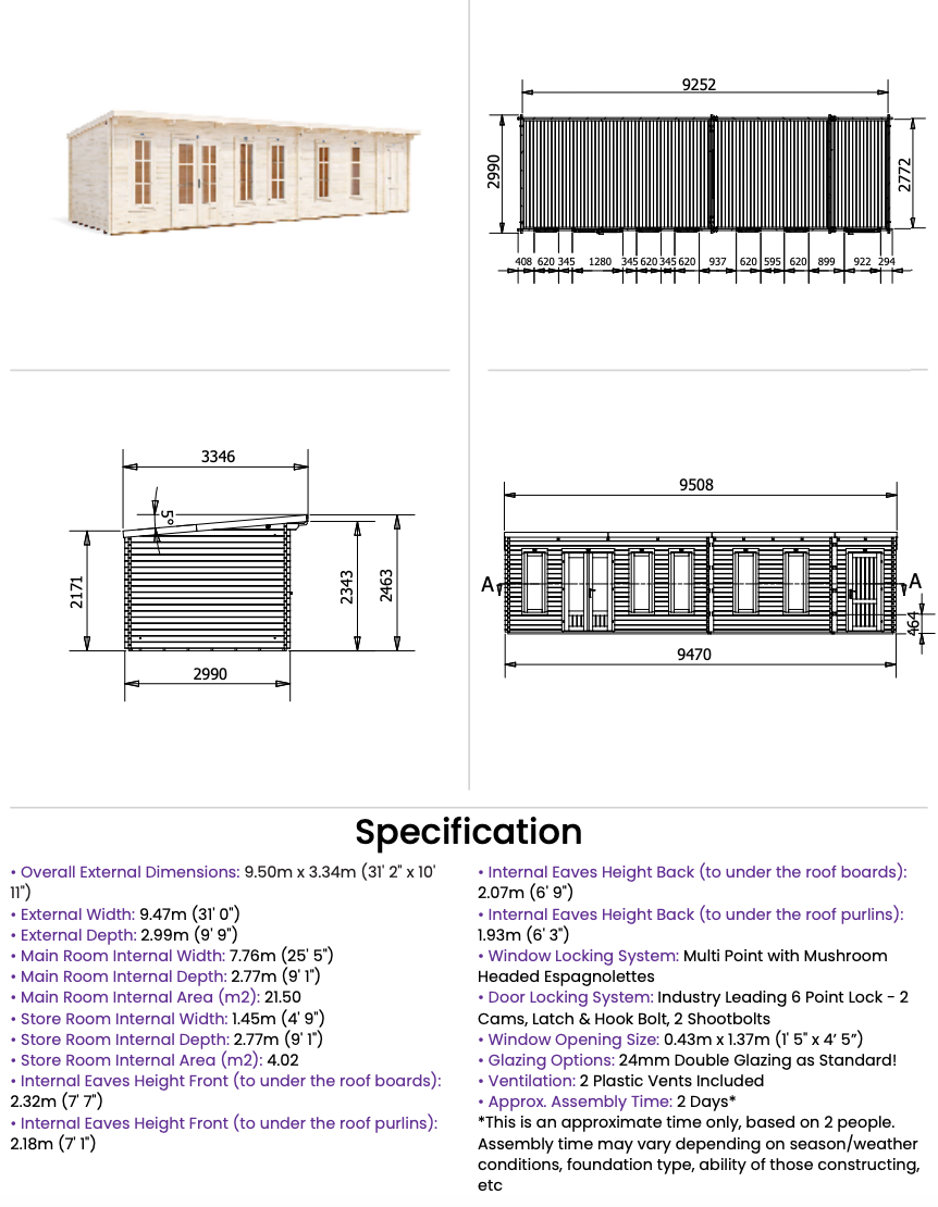 The Monkey Multiroom 19mm Log Cabin