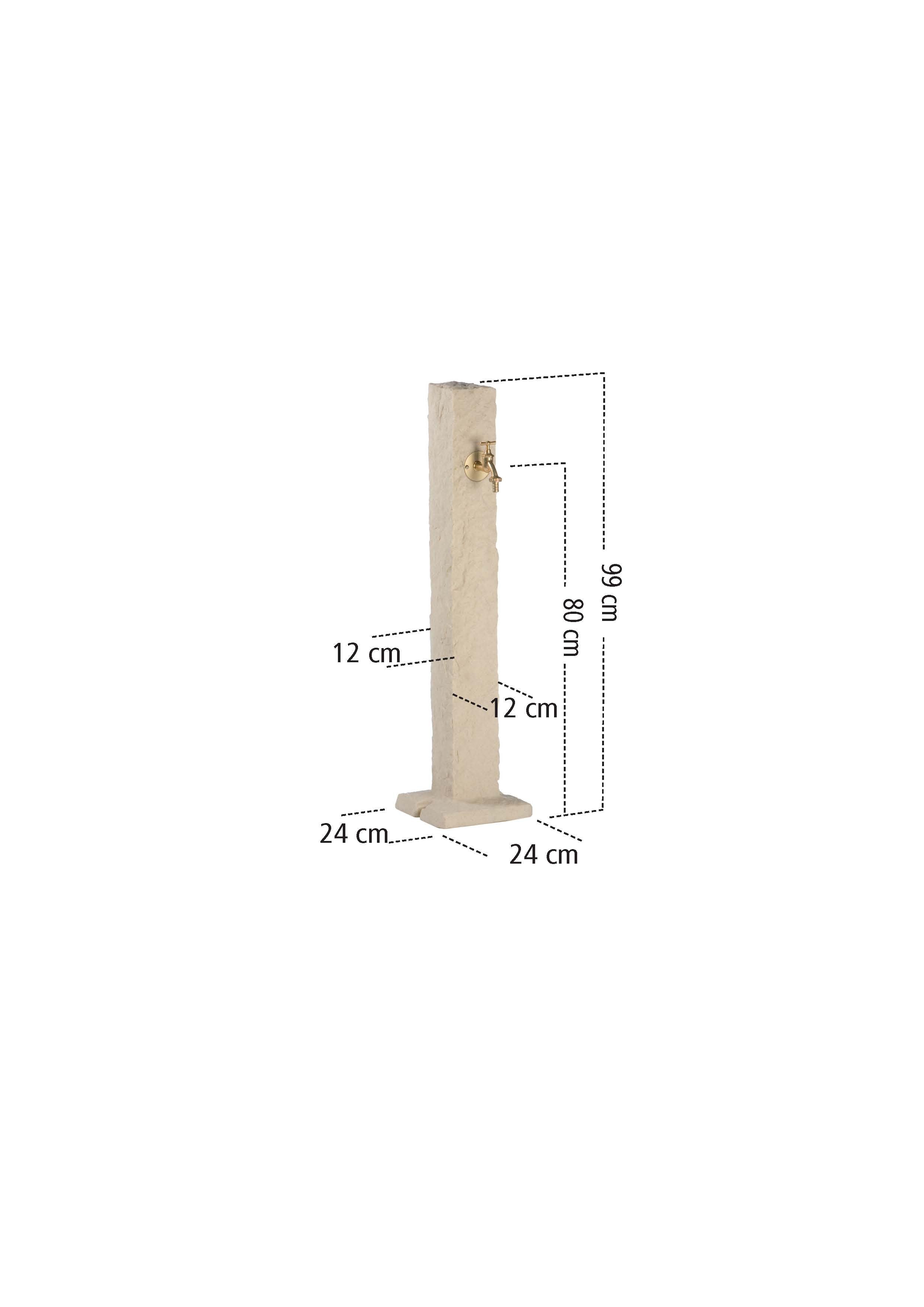 Natural Stone Cut stone effect watering post