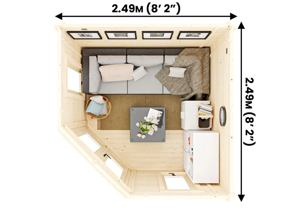The Otters Corner 19mm Log Cabin