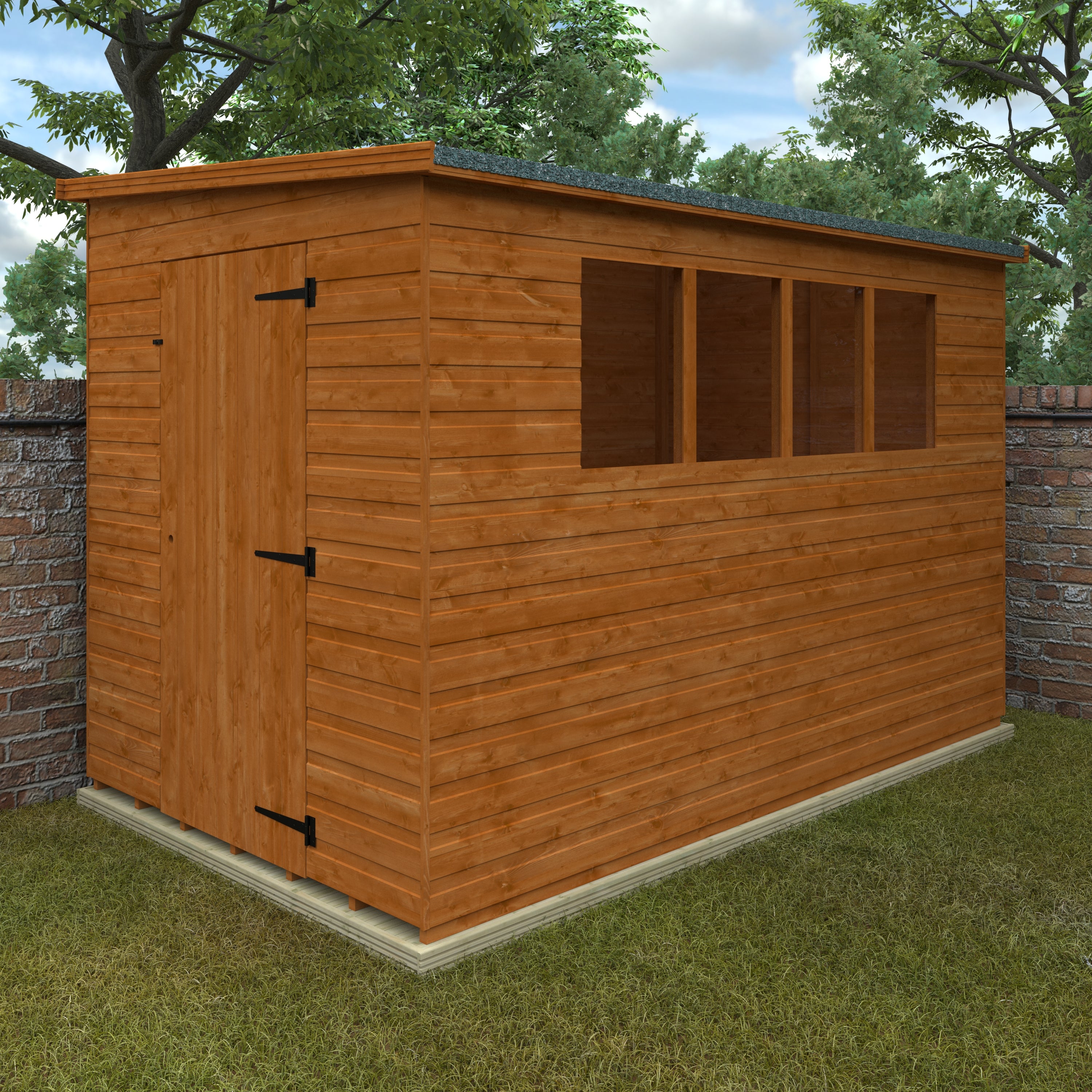 Lean To Pent Garden Sheds