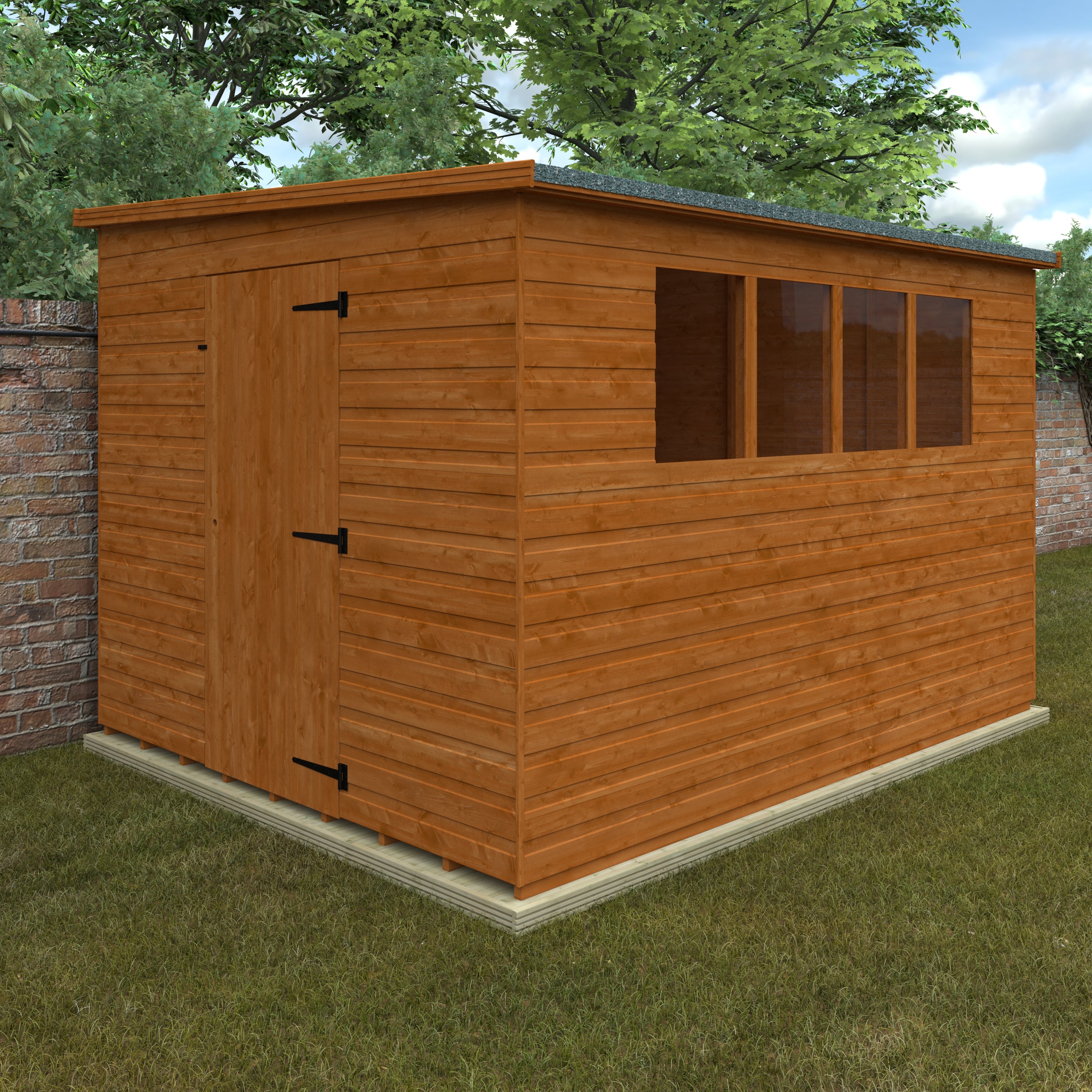 Lean To Pent Garden Sheds