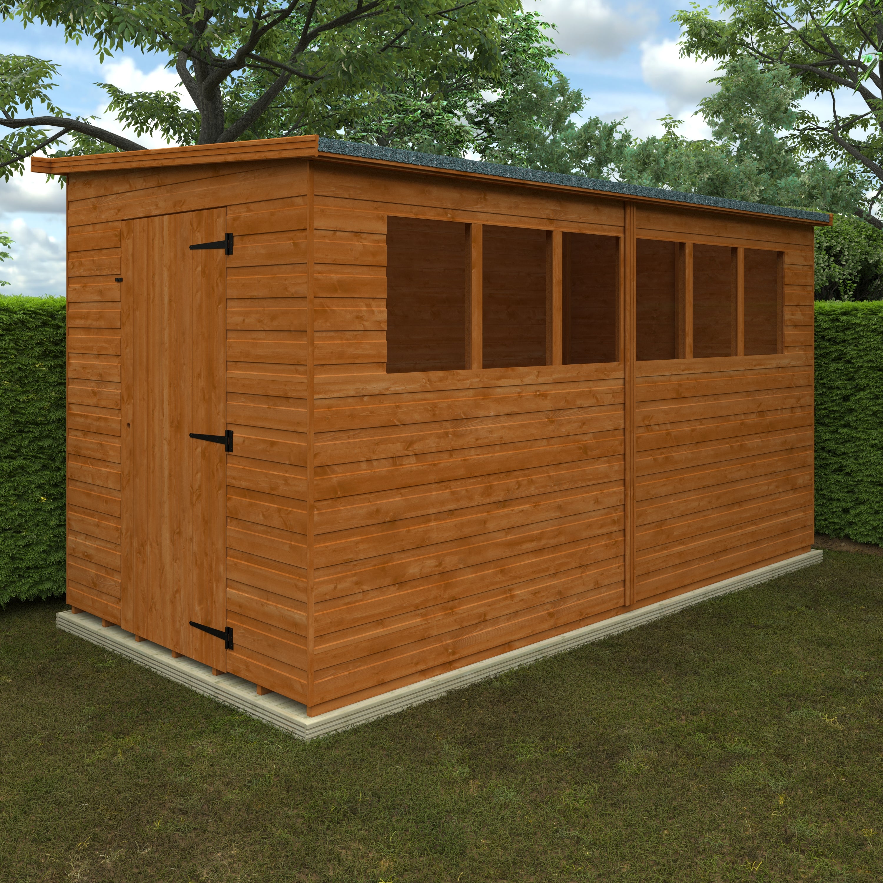 Lean To Pent Garden Sheds