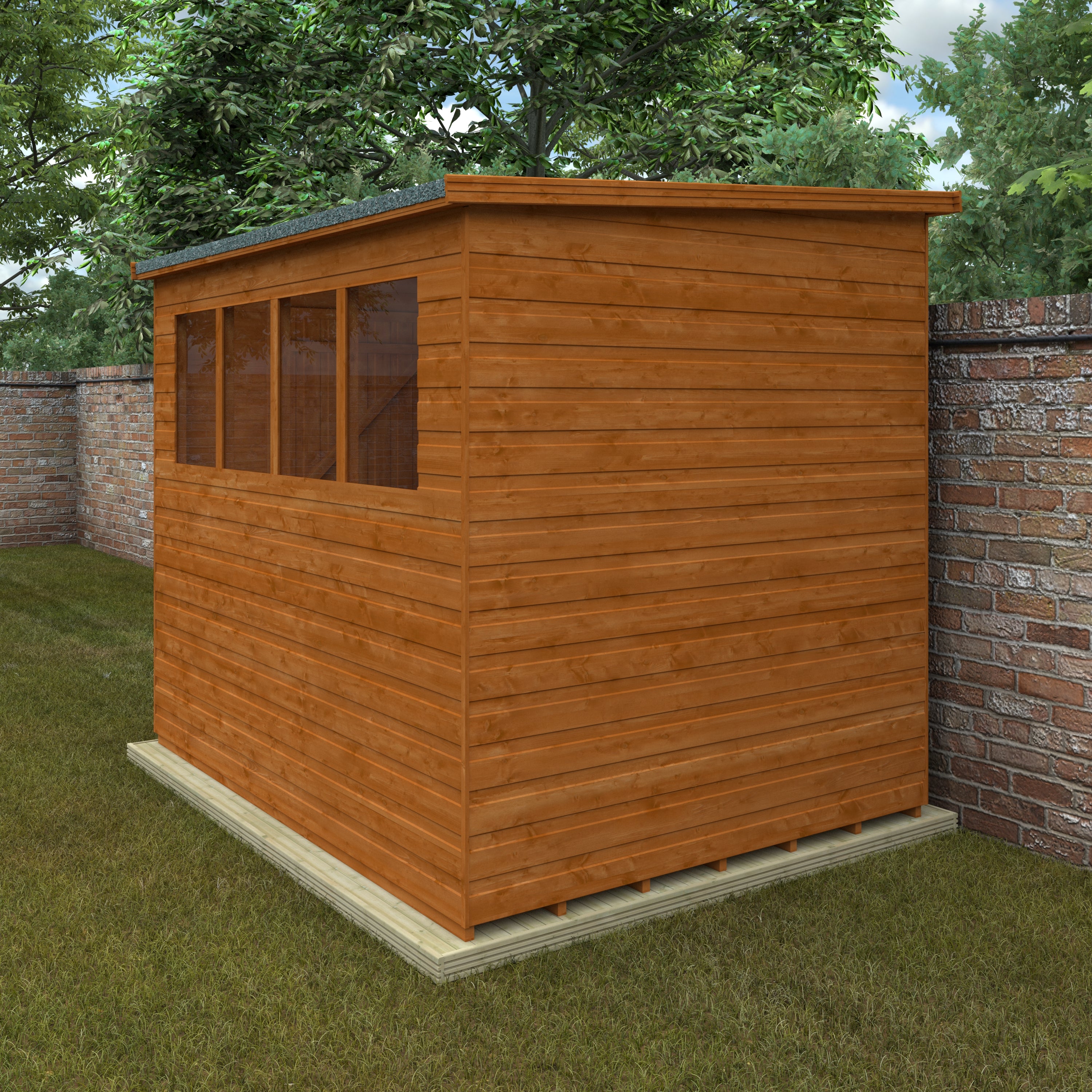 Lean To Pent Garden Sheds