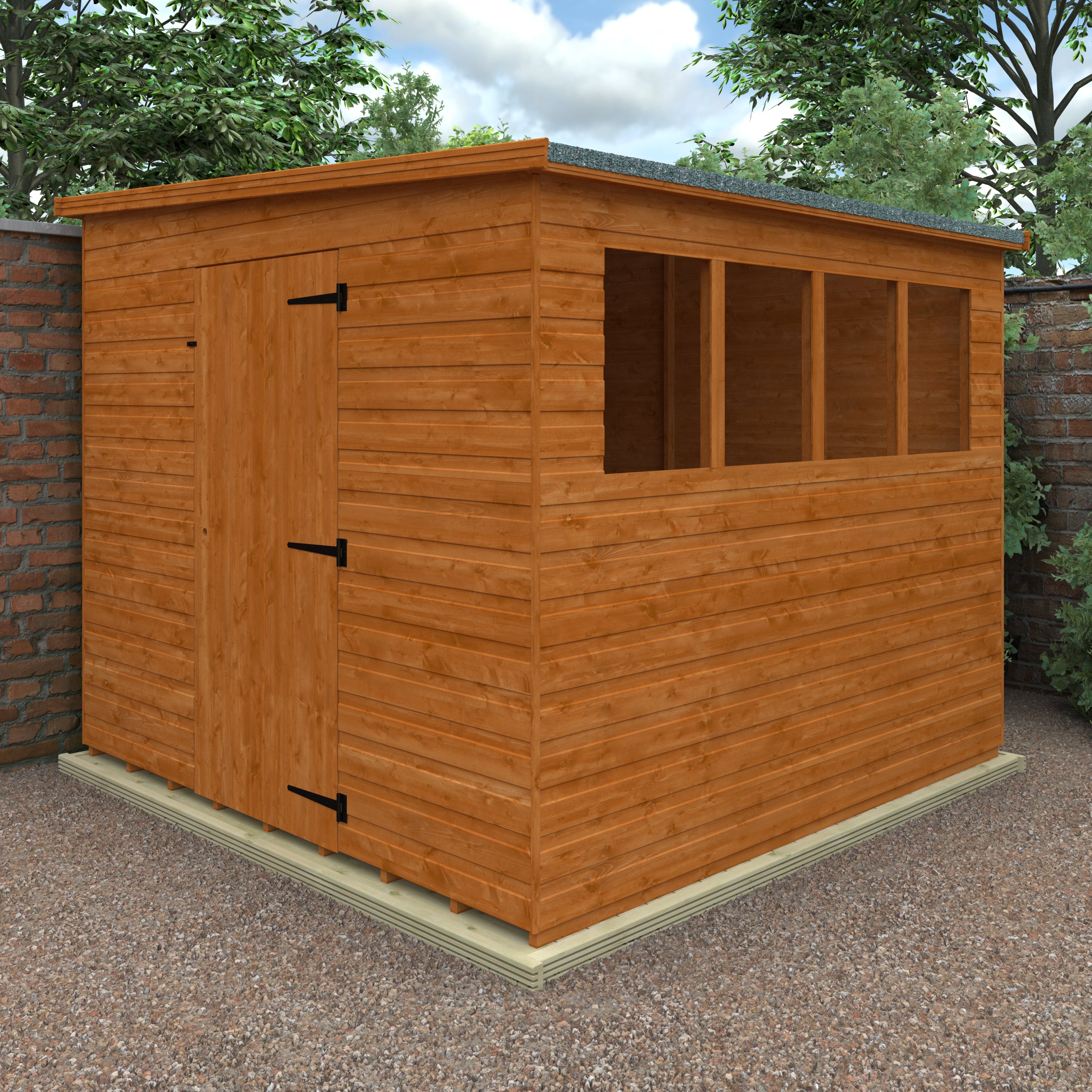 Lean To Pent Garden Sheds