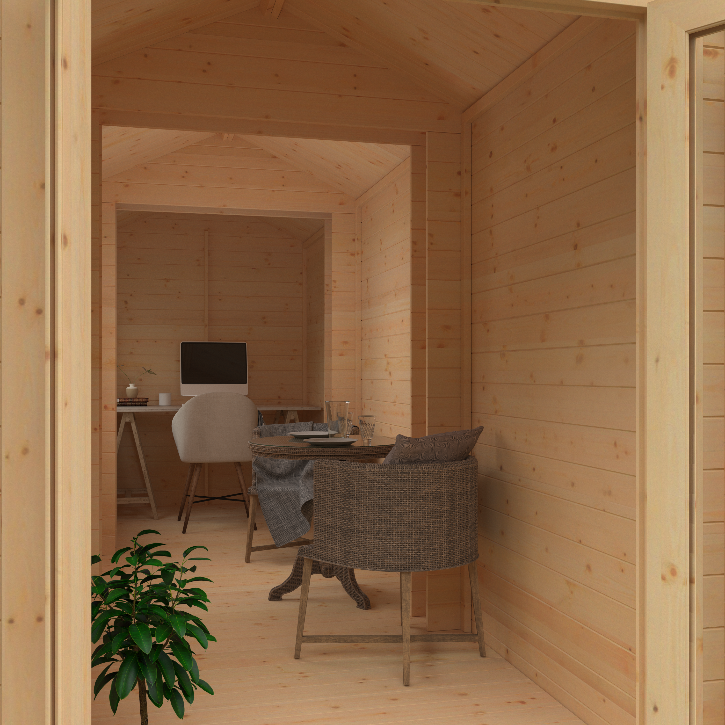 THE ORIANA 19mm Log Cabin