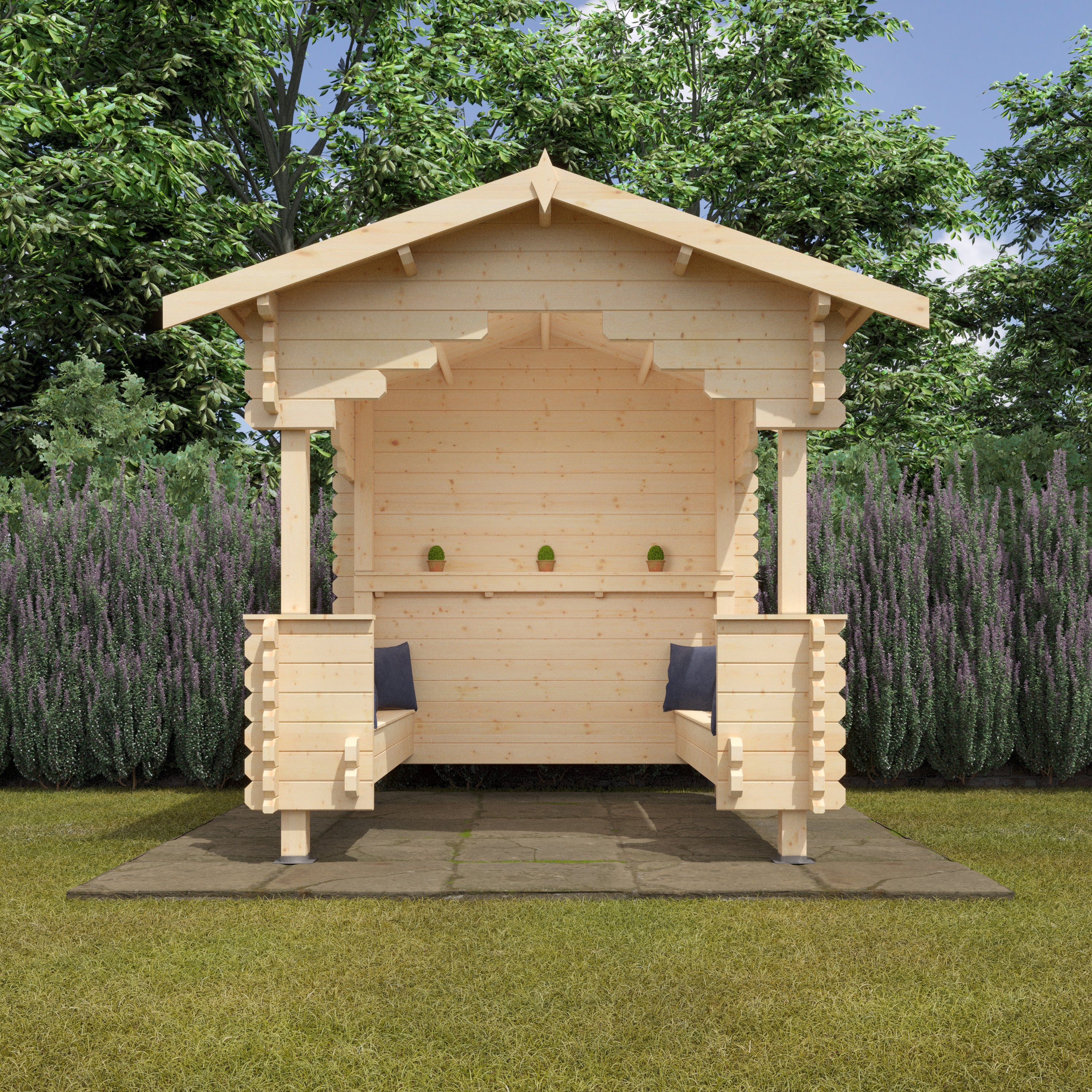 THE OUTDOOR SHELTER 44mm Log Cabins
