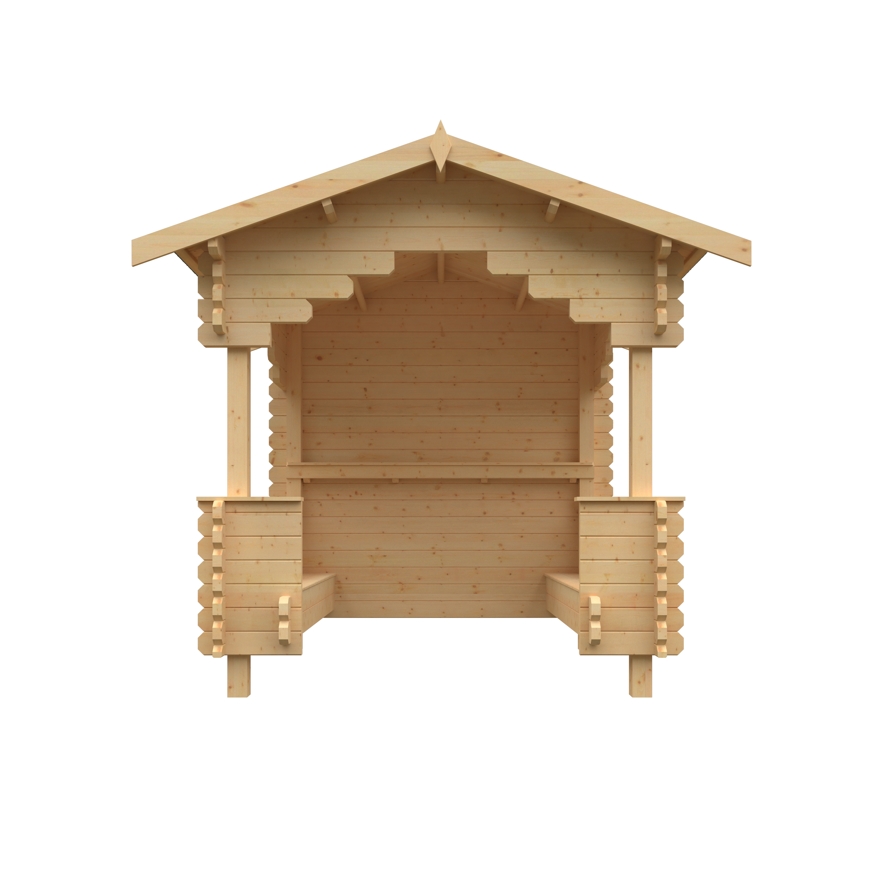 THE OUTDOOR SHELTER 44mm Log Cabins