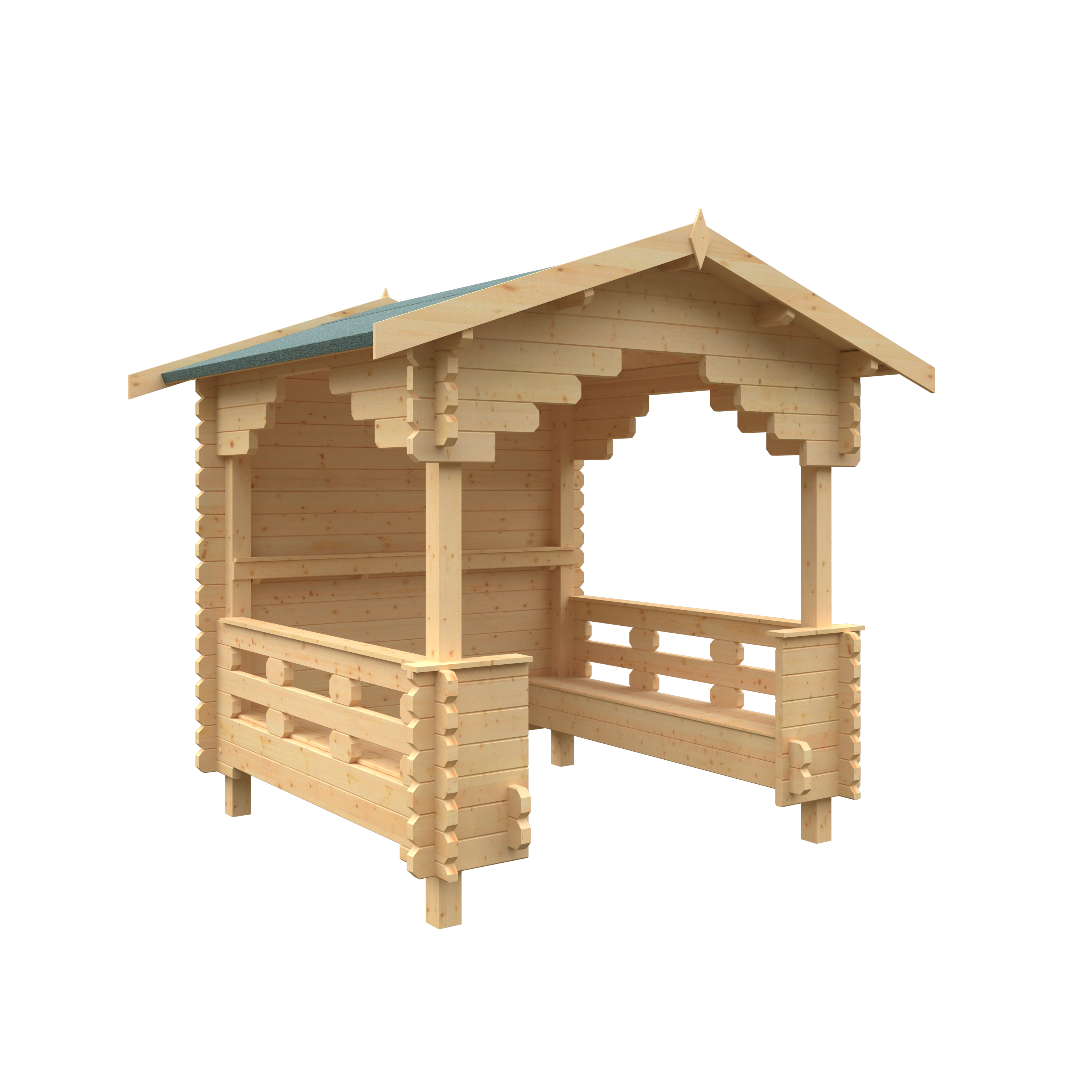 THE OUTDOOR SHELTER 44mm Log Cabins