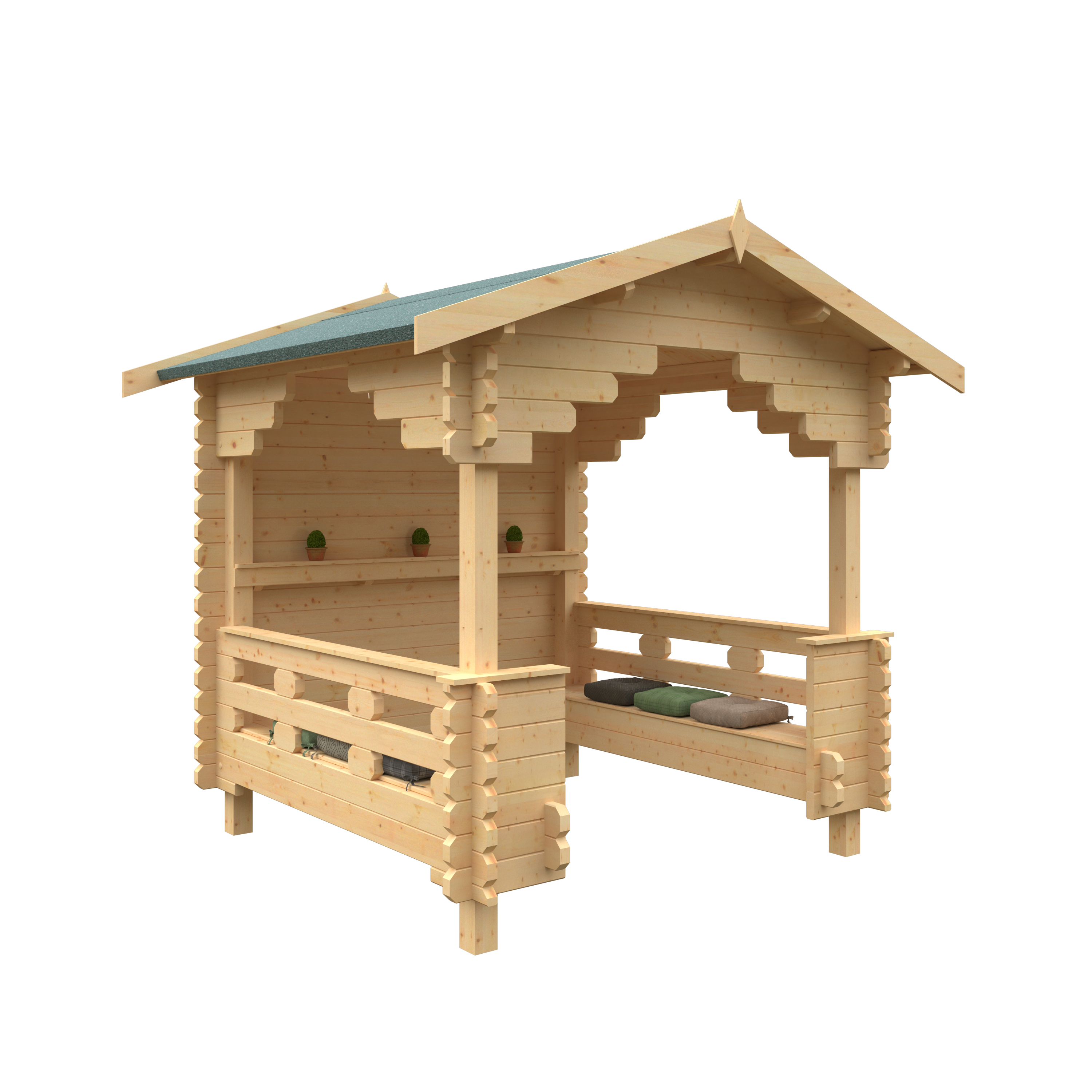 THE OUTDOOR SHELTER 44mm Log Cabins