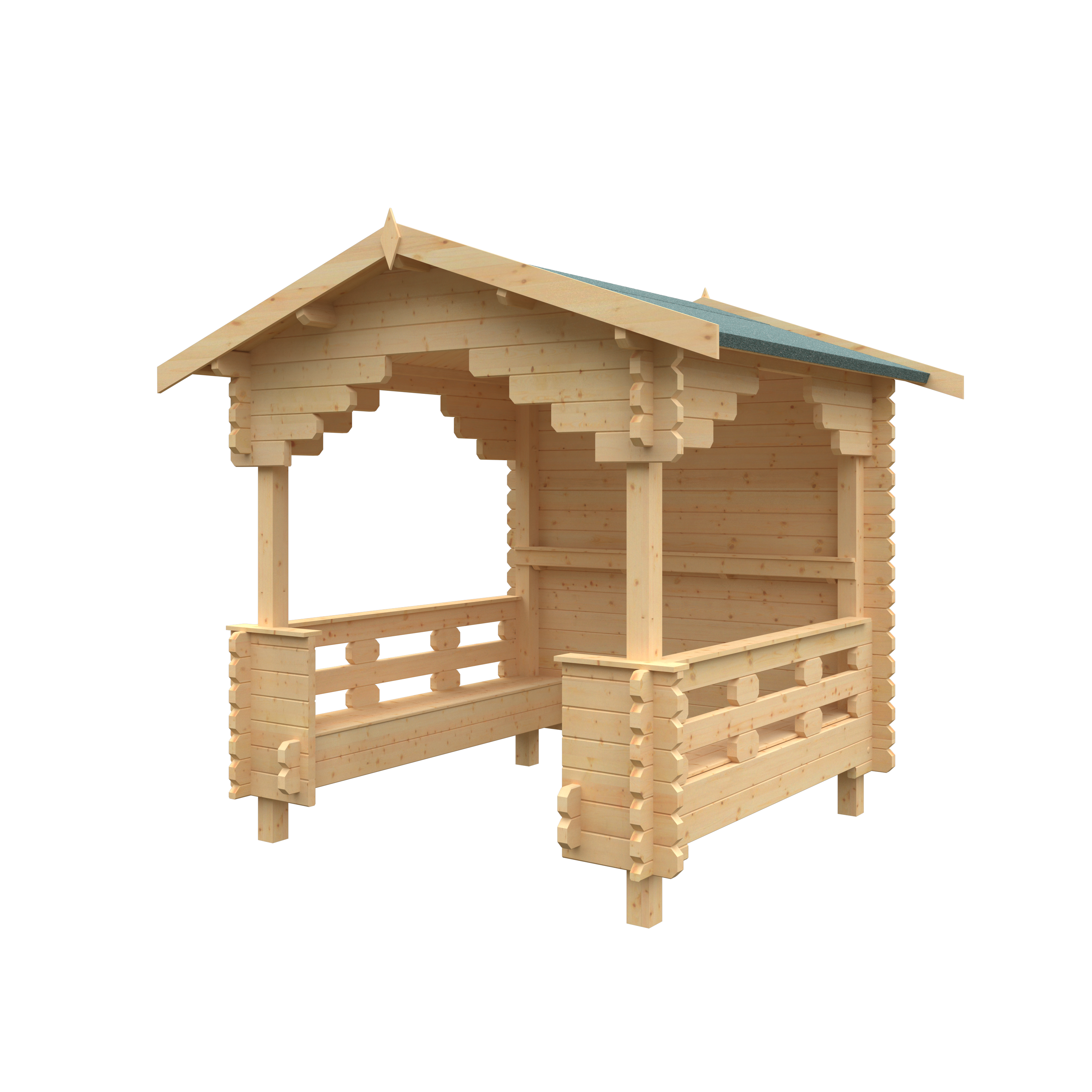 THE OUTDOOR SHELTER 44mm Log Cabins