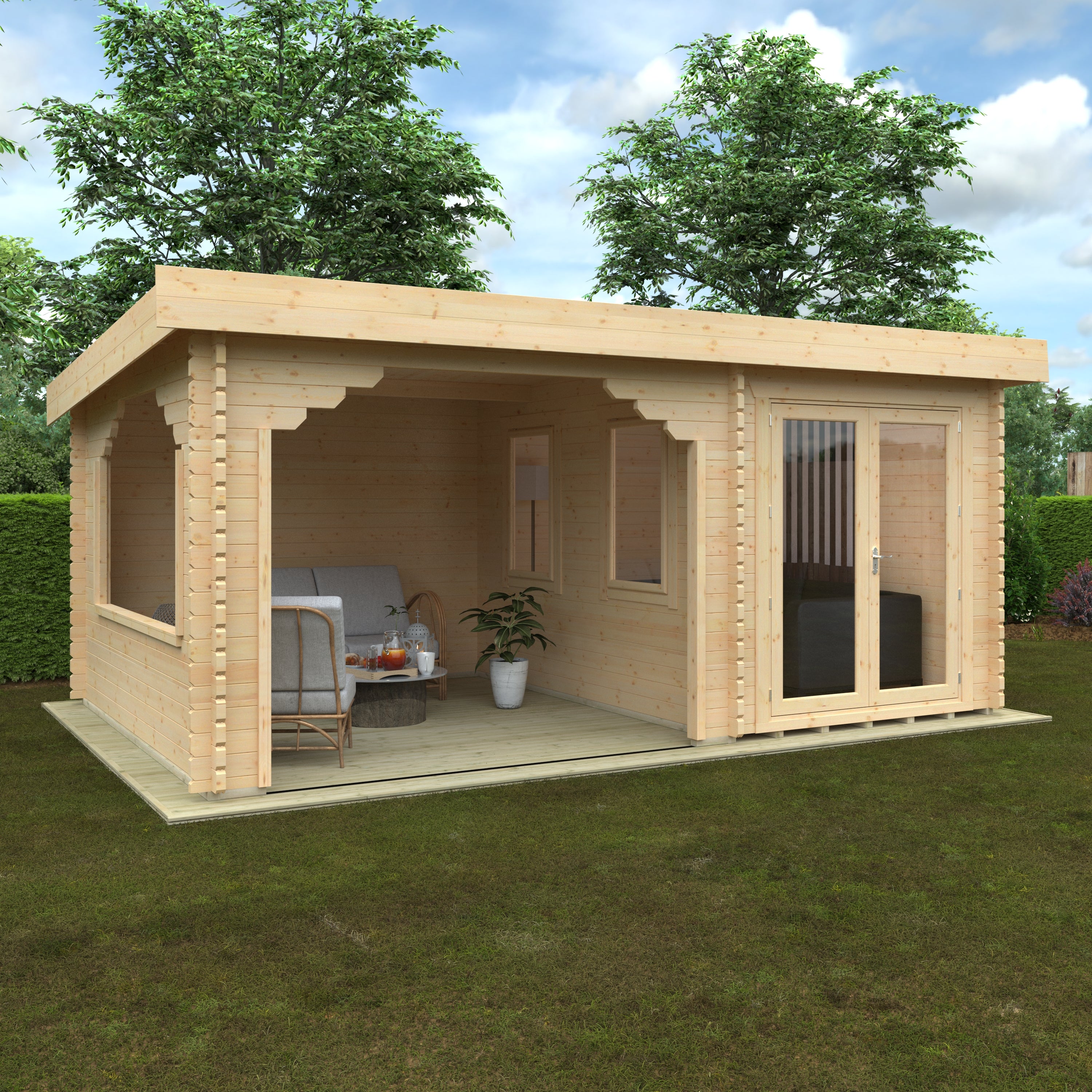 PAYTON 44mm Log Cabin
