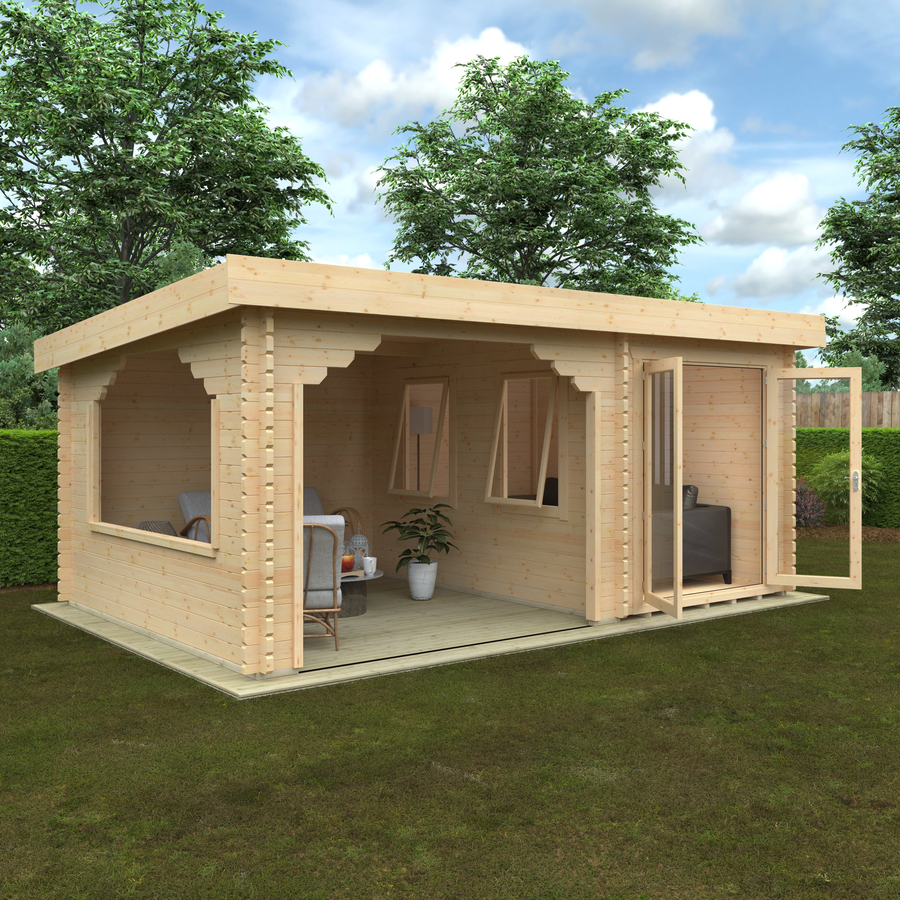 PAYTON 44mm Log Cabin