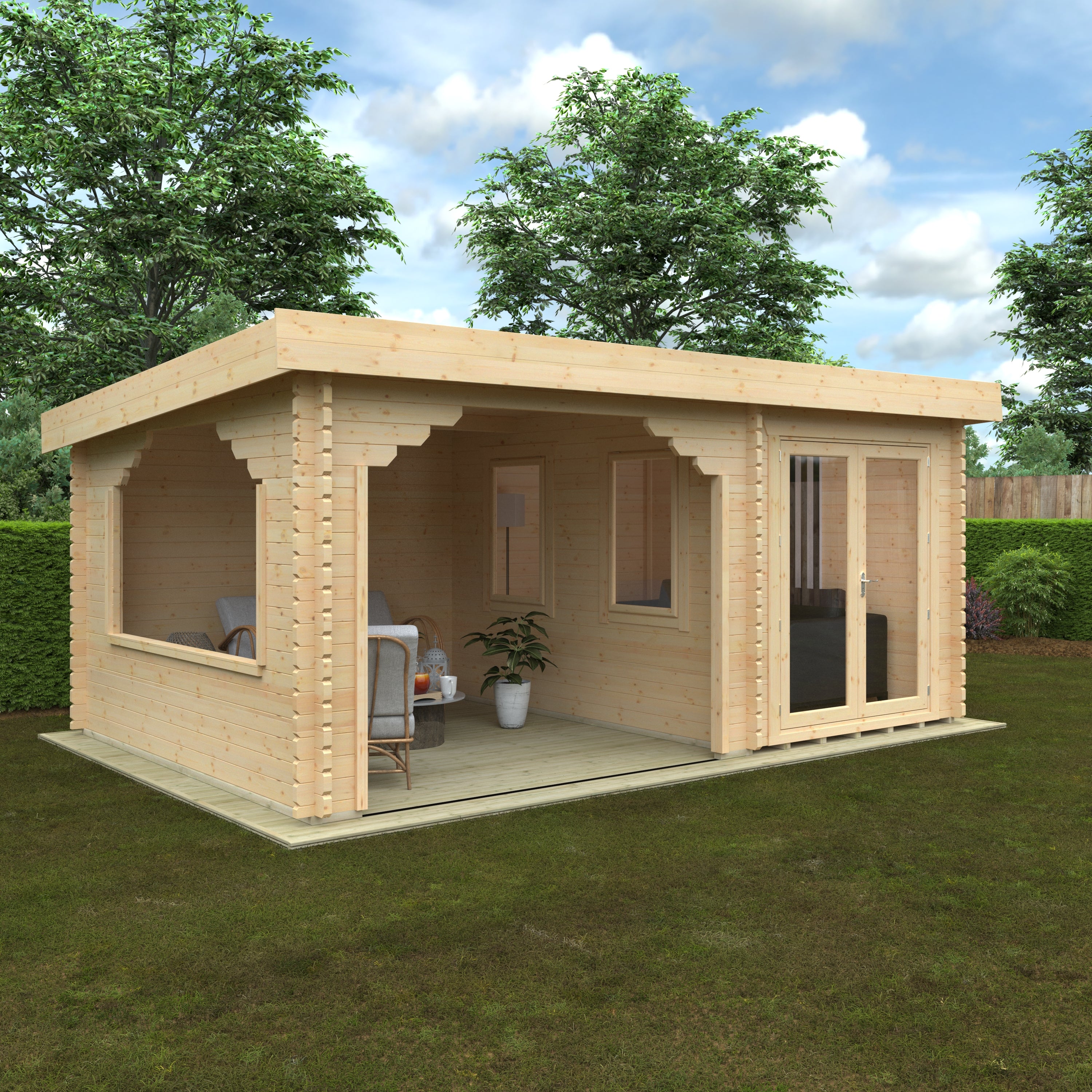 PAYTON 44mm Log Cabin