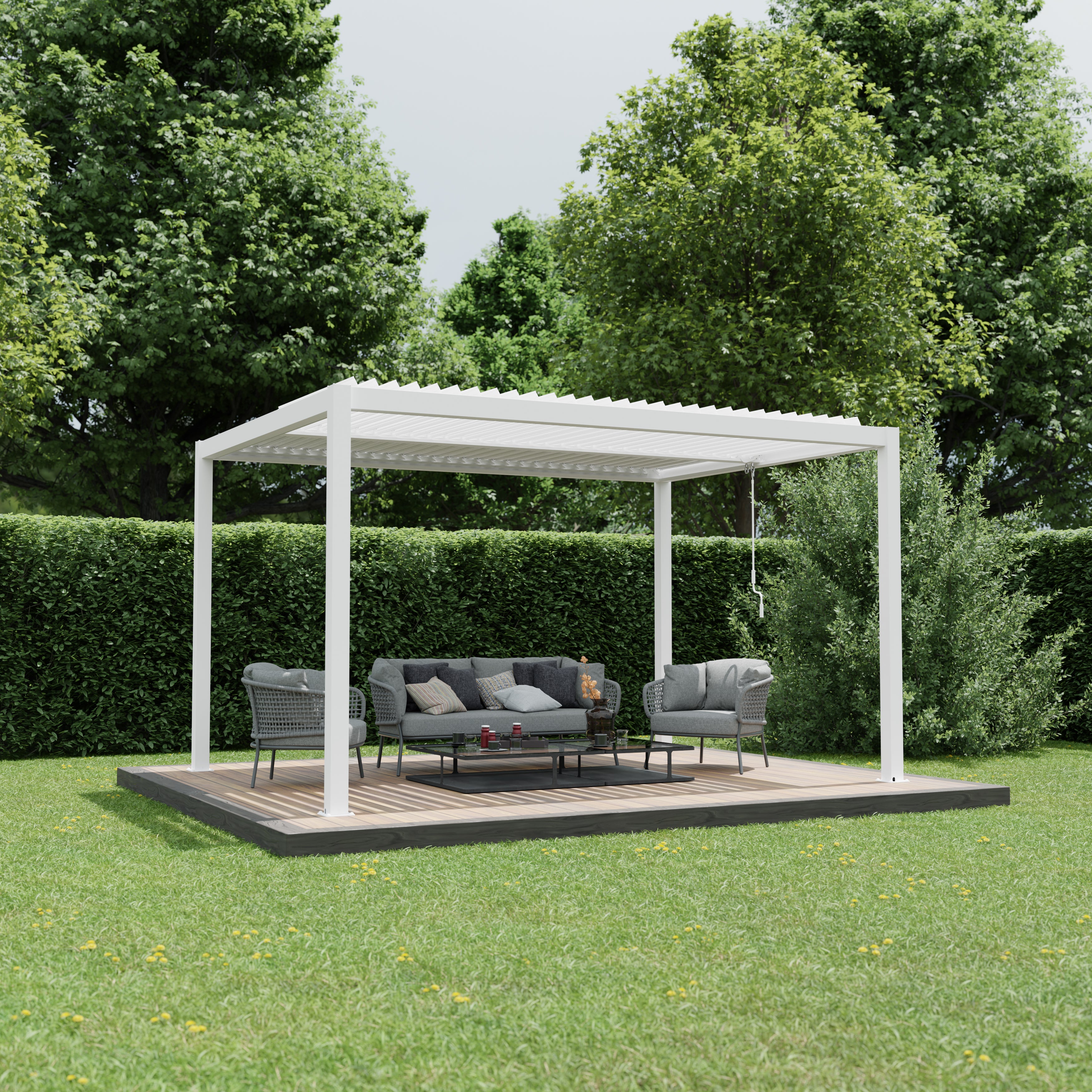Aluminium Pergola with LED Light