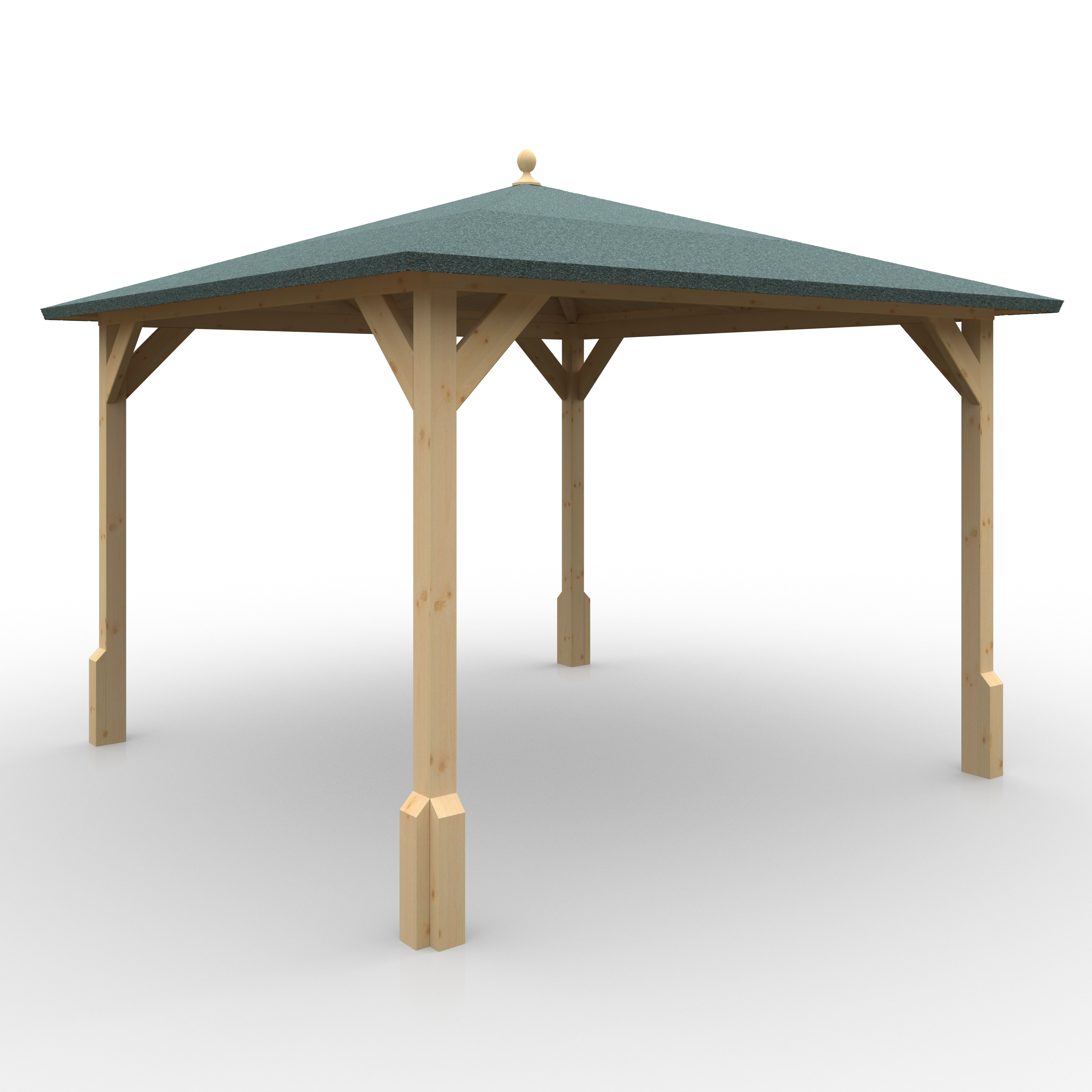 ROOFED PERGOLA 44mm Log Cabins