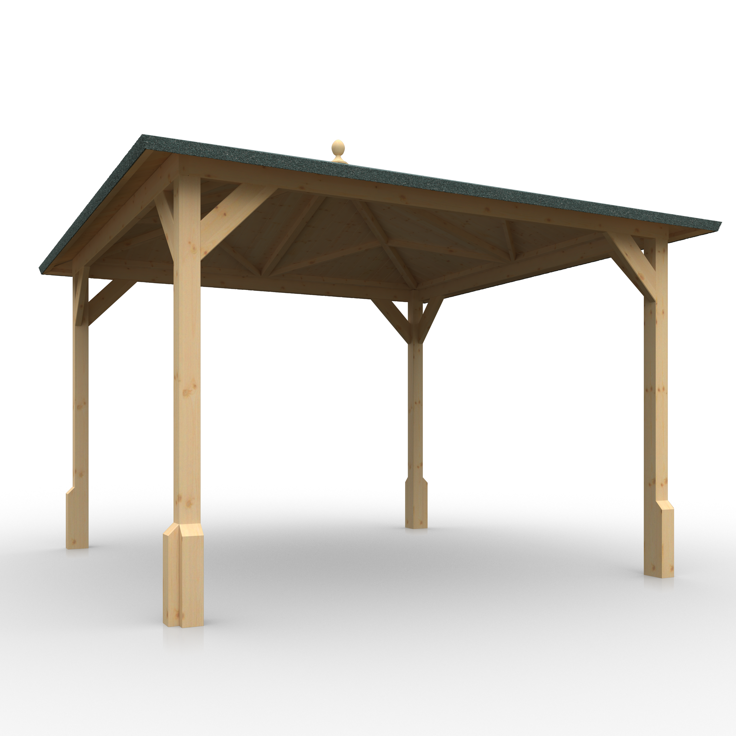 ROOFED PERGOLA 44mm Log Cabins