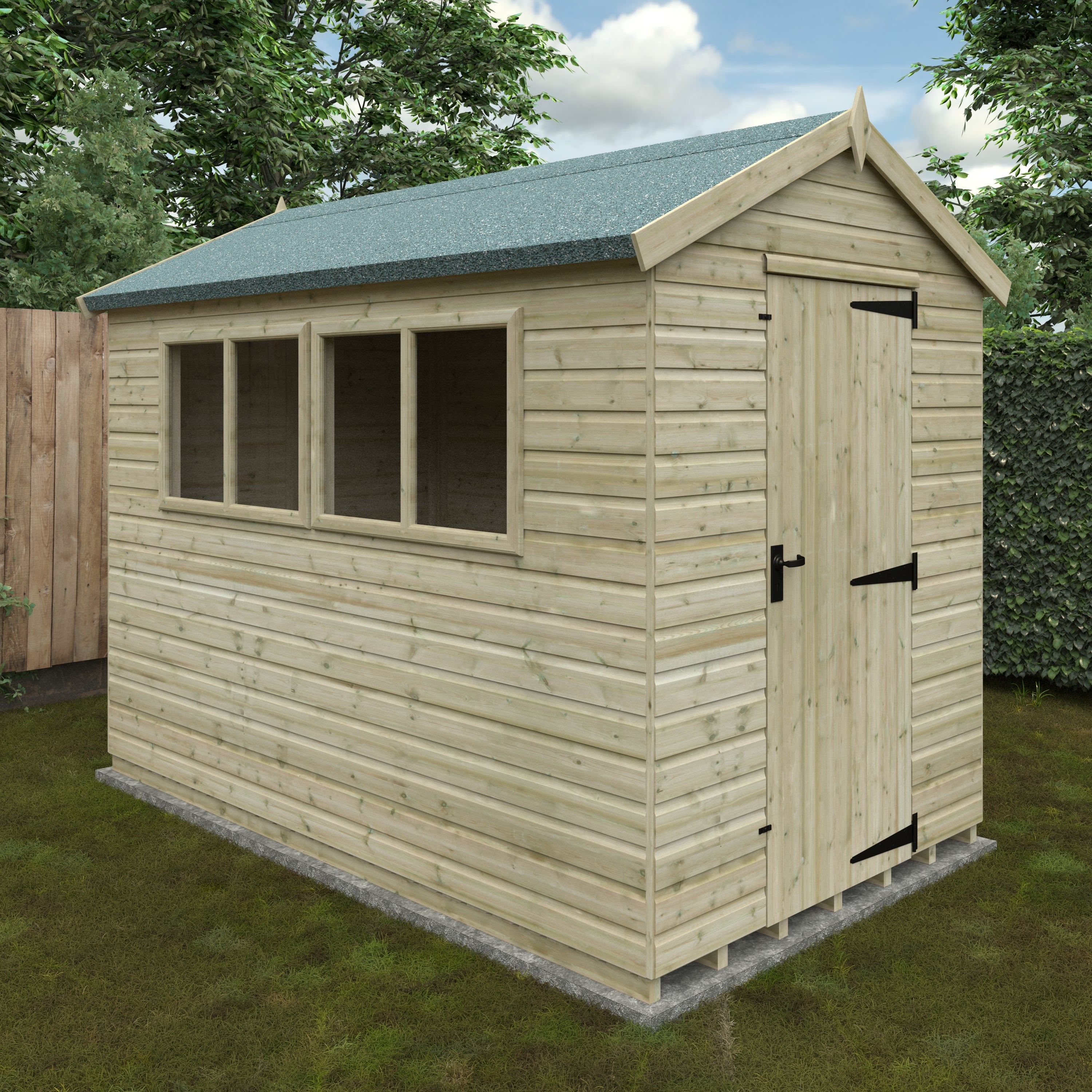 Tanalised Apex Premier Garden Sheds