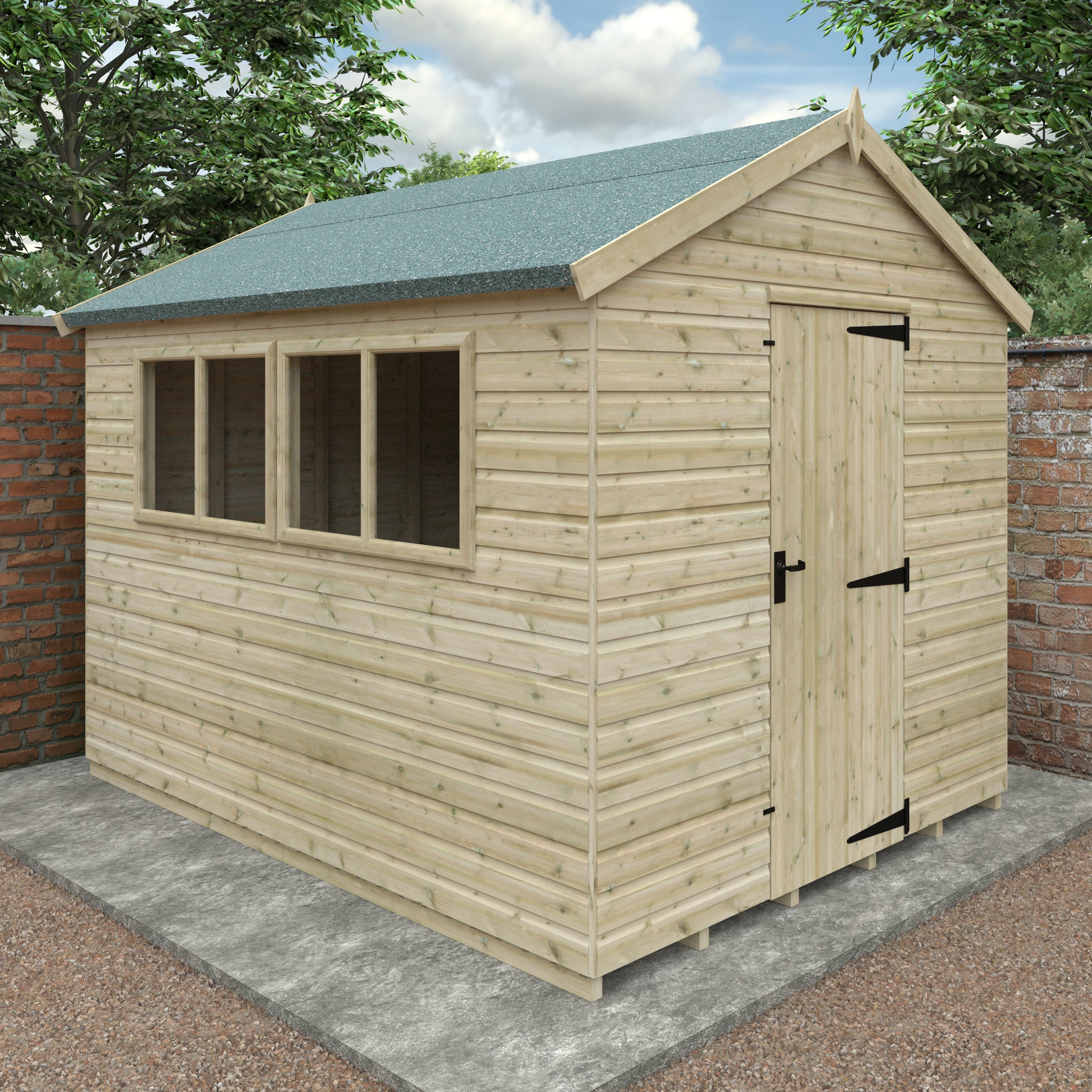 Tanalised Apex Premier Garden Sheds