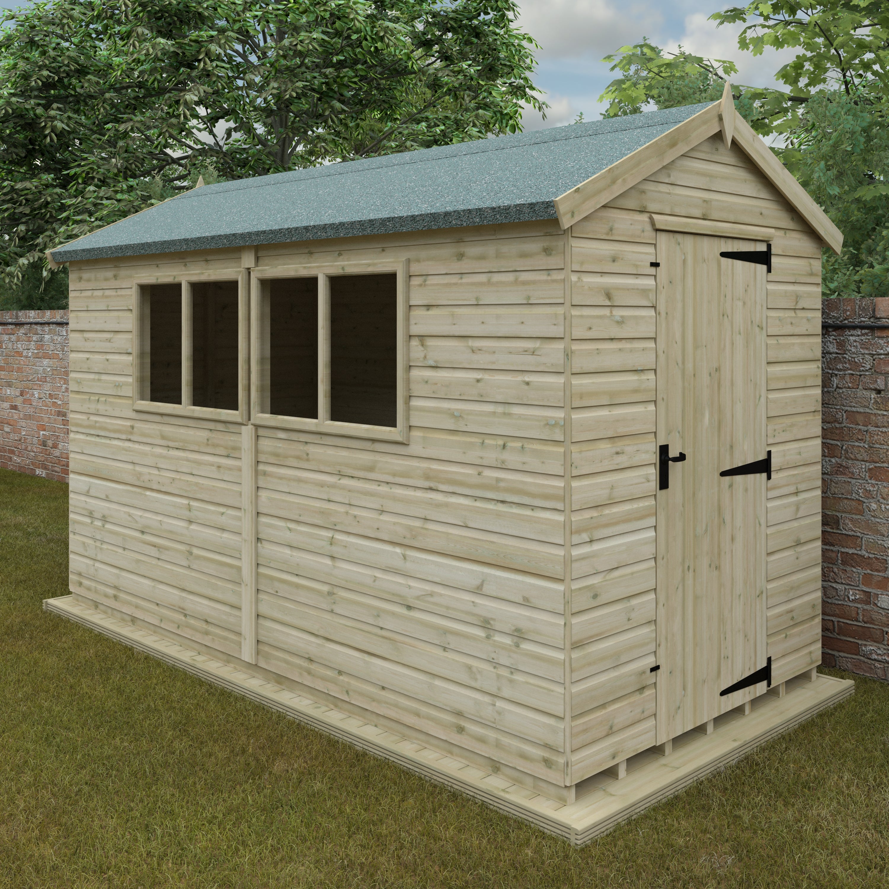 Tanalised Apex Premier Garden Sheds