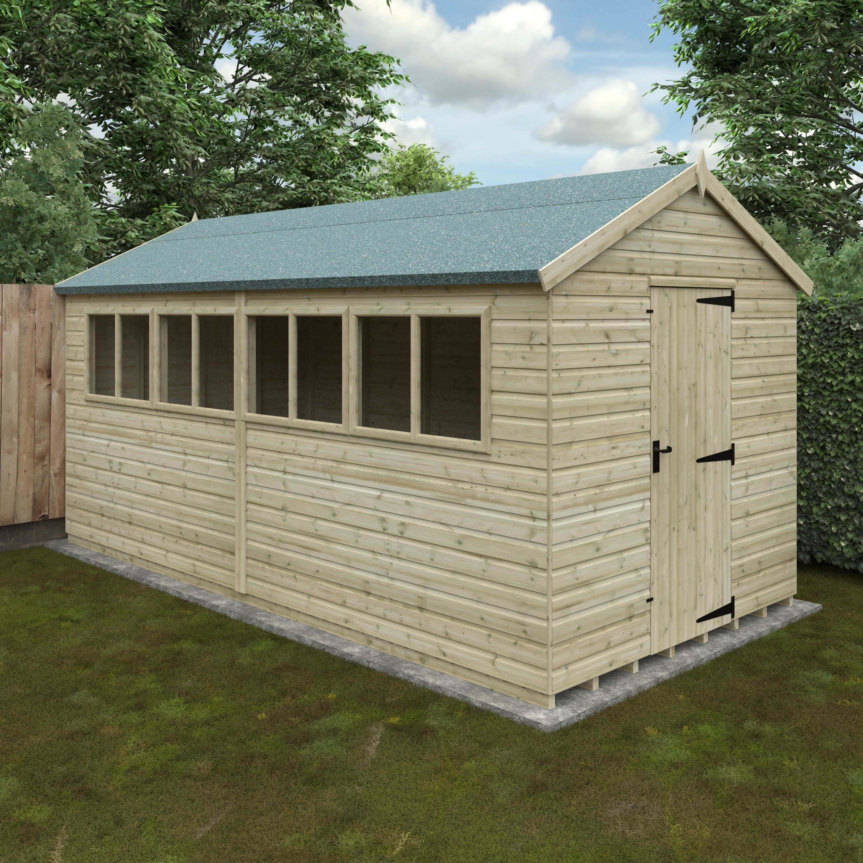 Tanalised Apex Premier Garden Sheds