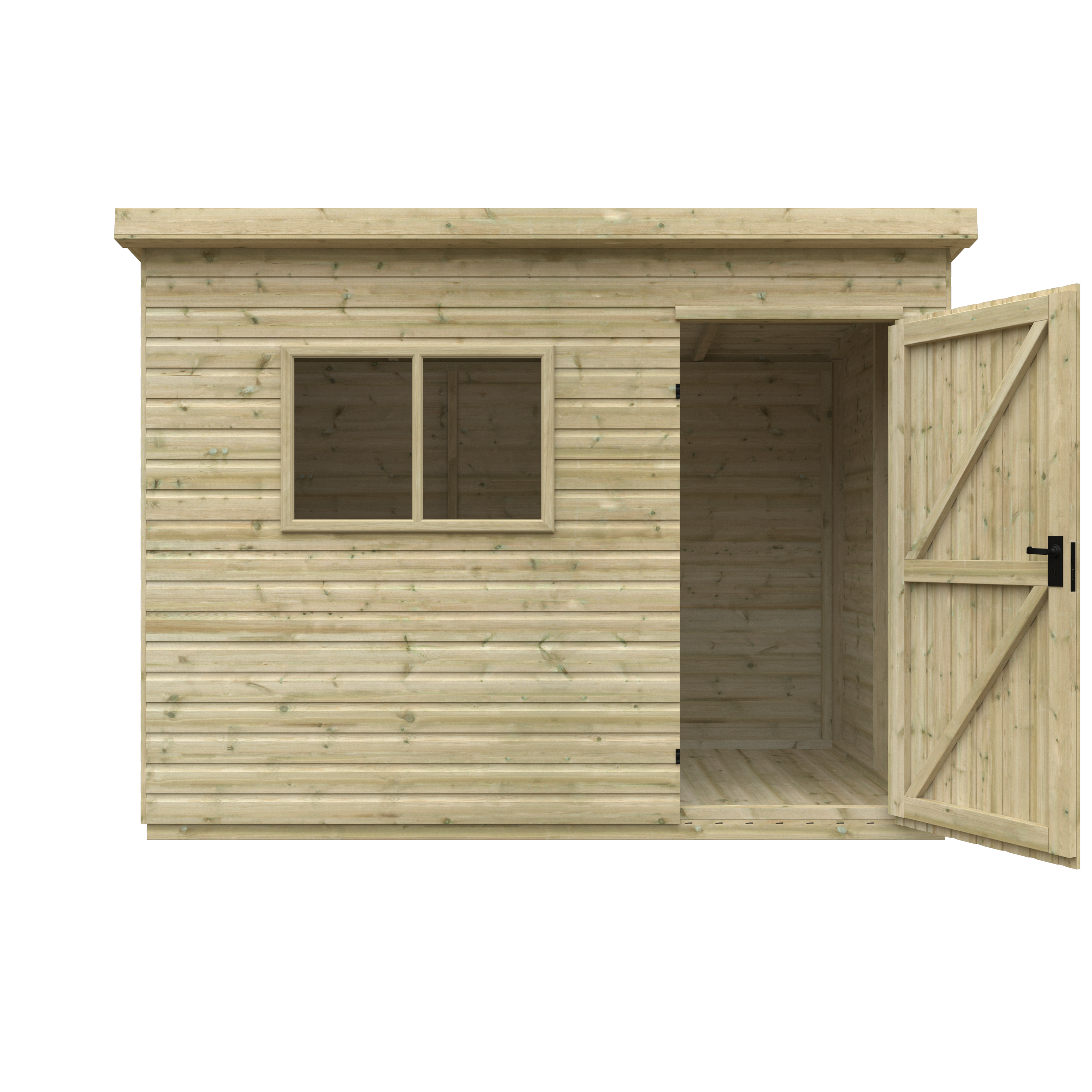 Tanalised Deluxe Pent Garden Sheds