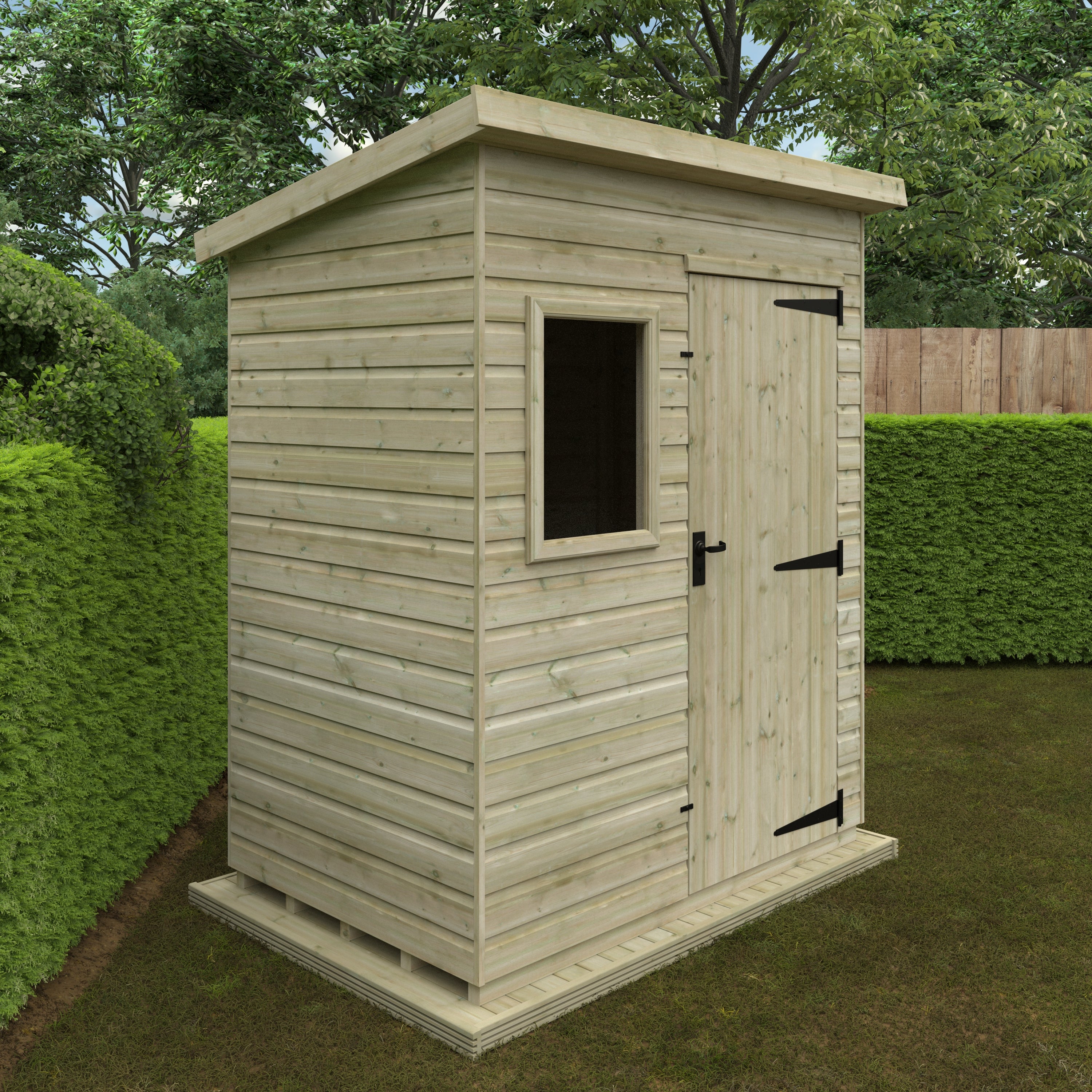 Tanalised Deluxe Pent Garden Sheds