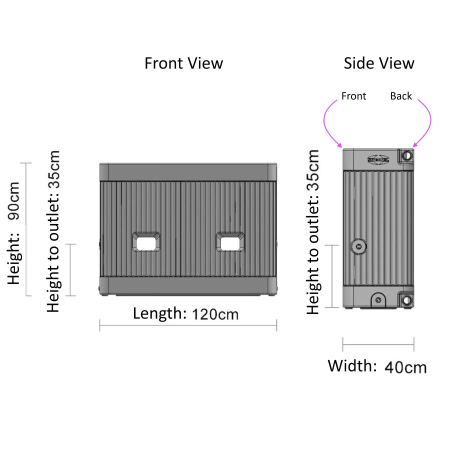 Rain Herb Bed – Slimline Water Butt with Integrated Raised Planter