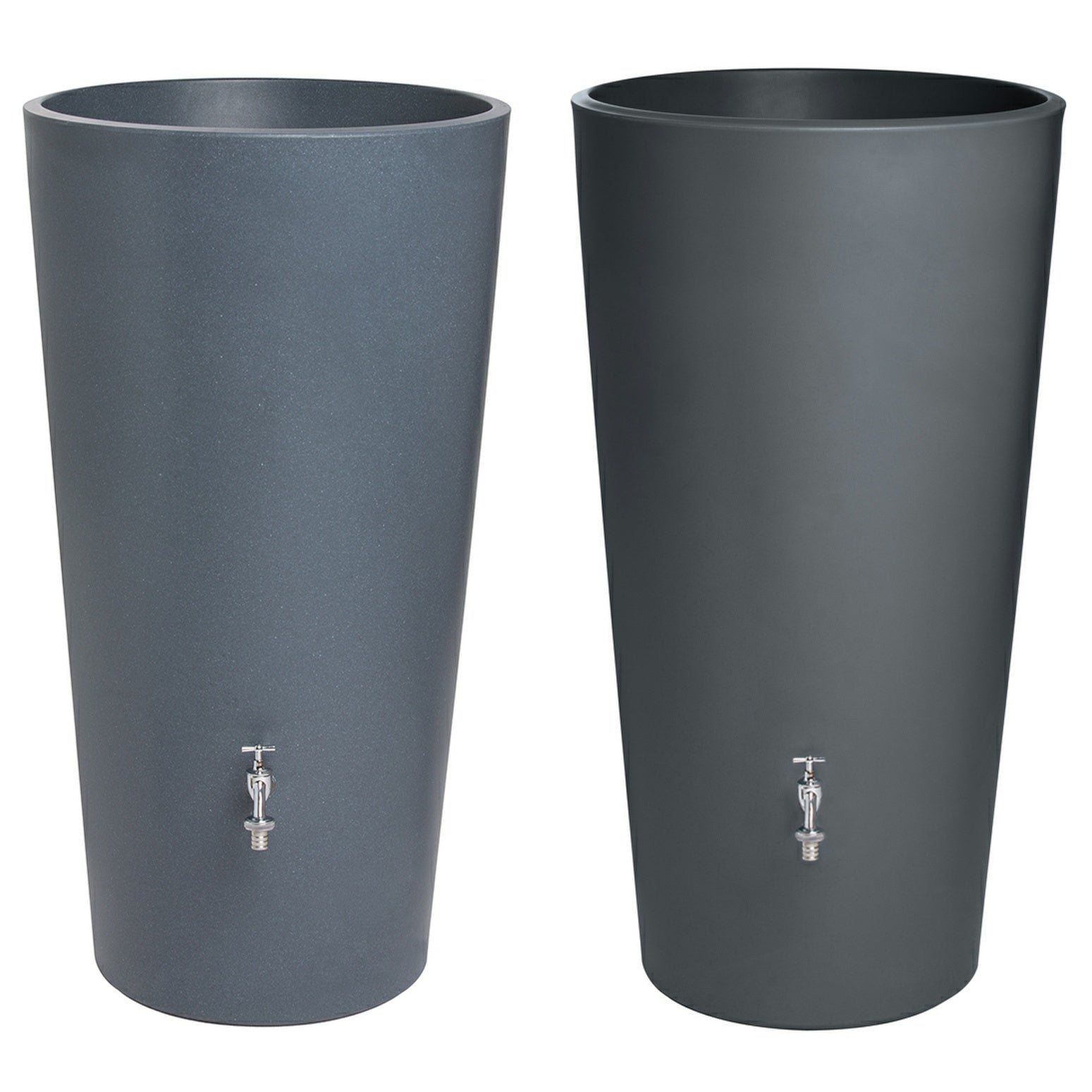 RainBowl Flower 210 Litre Vase water Butt (Granite)