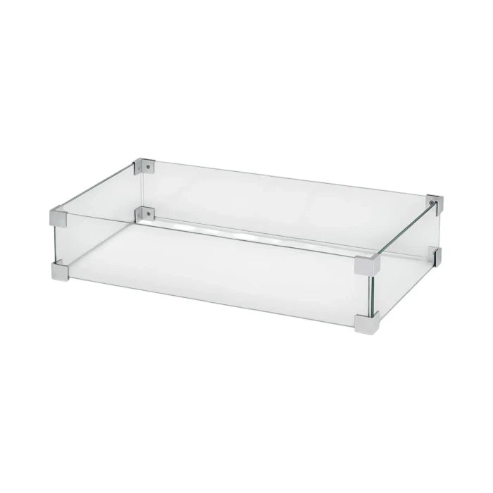 Safety Glass for Rectangular Gas Burner - 67 cm