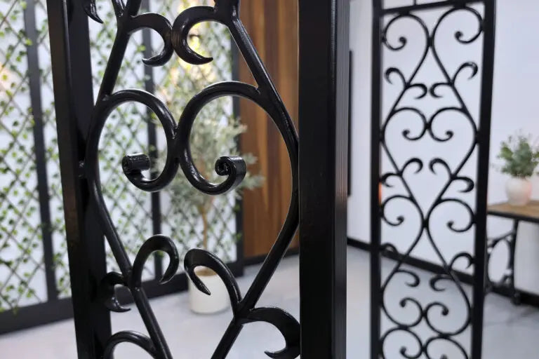 Bespoke Galvanised Steel Rose Arch | Traditional Garden Archway with Decorative Scrollwork