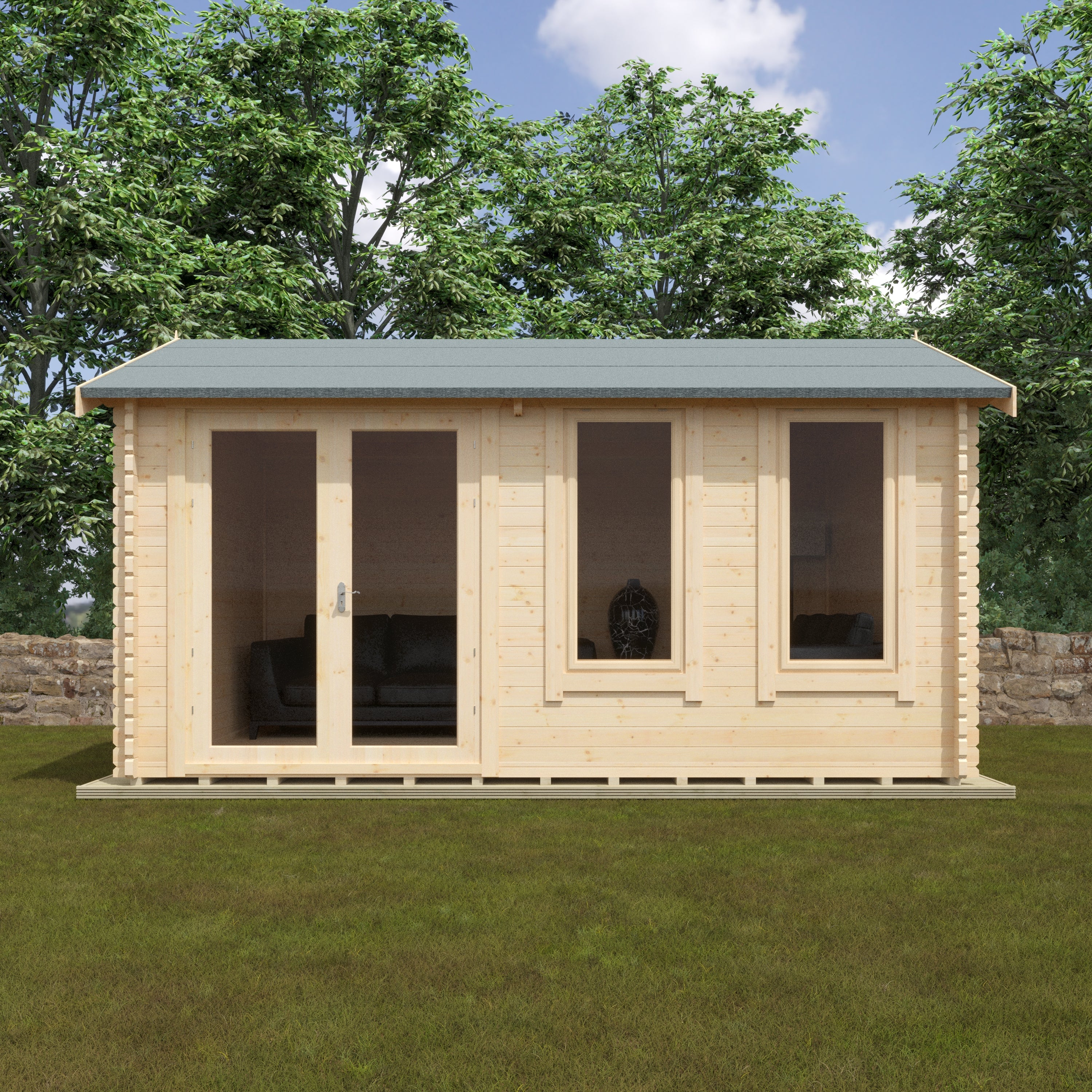 THE SHERBORNE 44mm Log Cabins