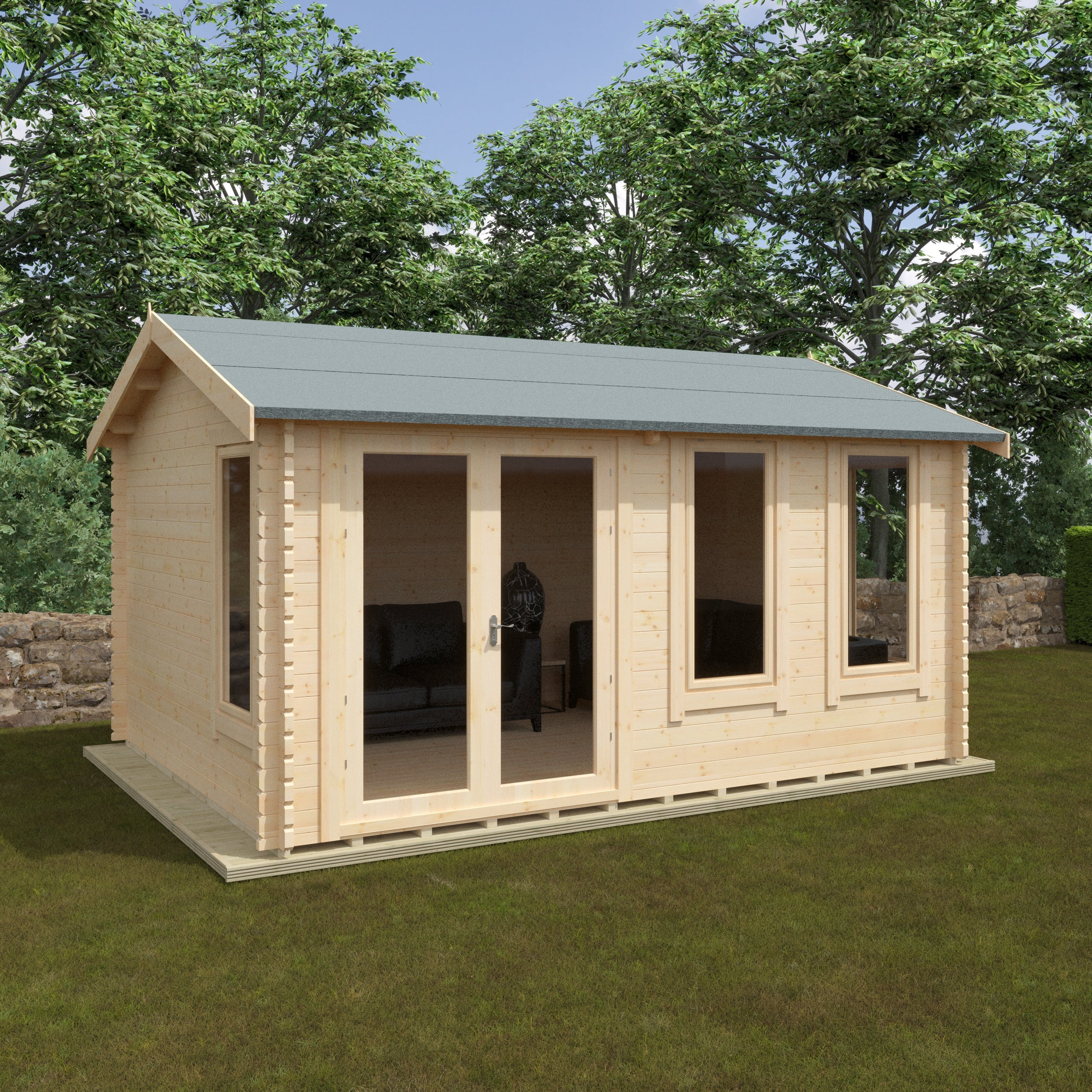 THE SHERBORNE 44mm Log Cabins