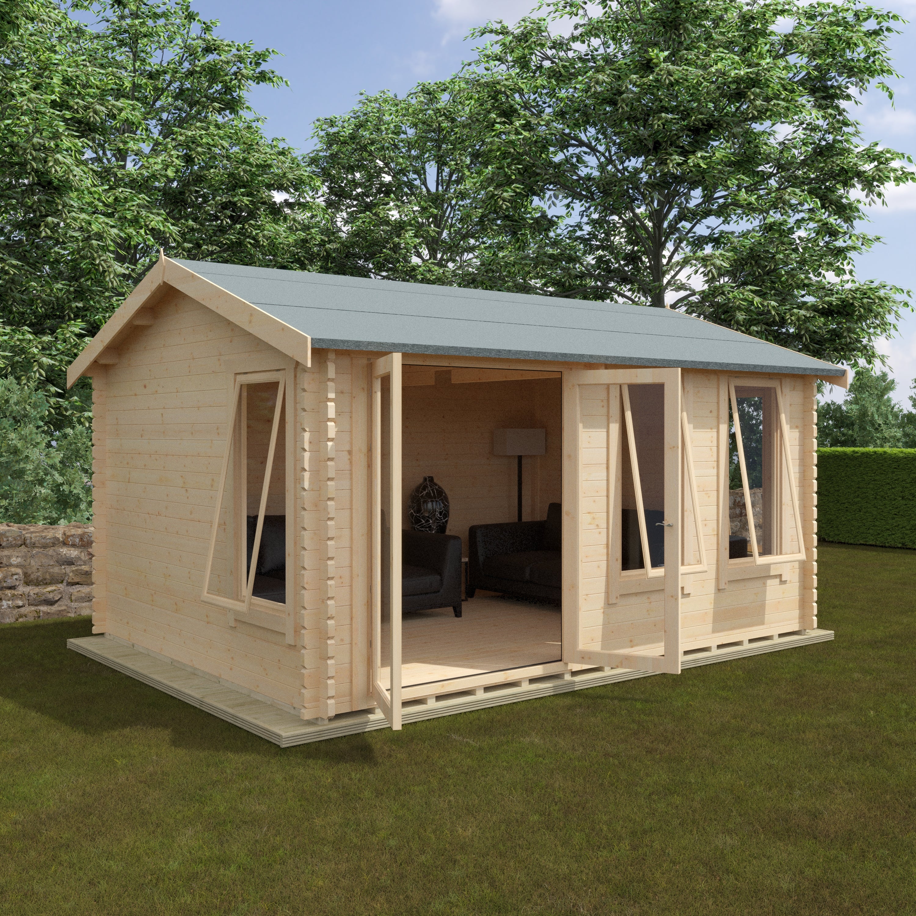 THE SHERBORNE 44mm Log Cabins