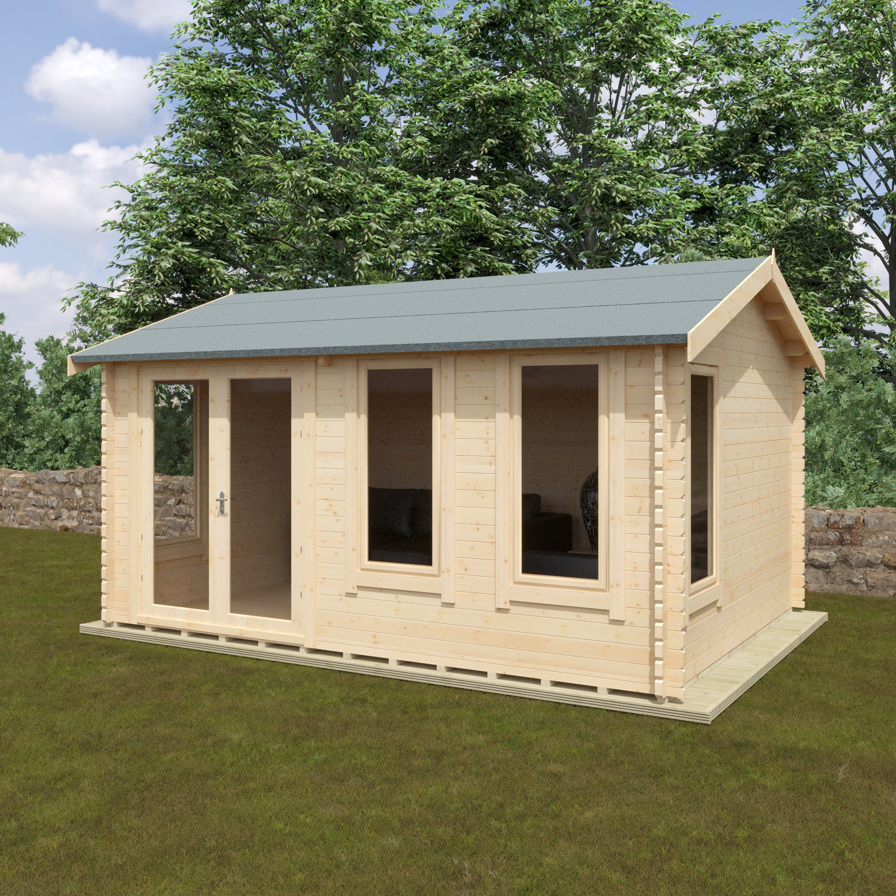 THE SHERBORNE 44mm Log Cabins