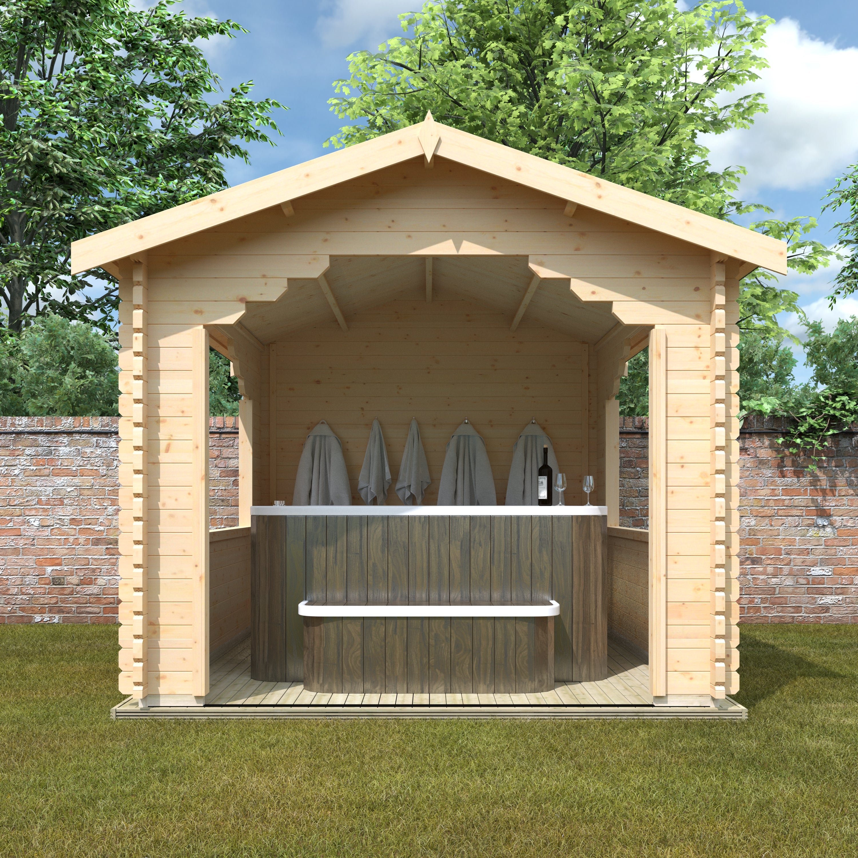 THE STOWE 44mm Log Cabins