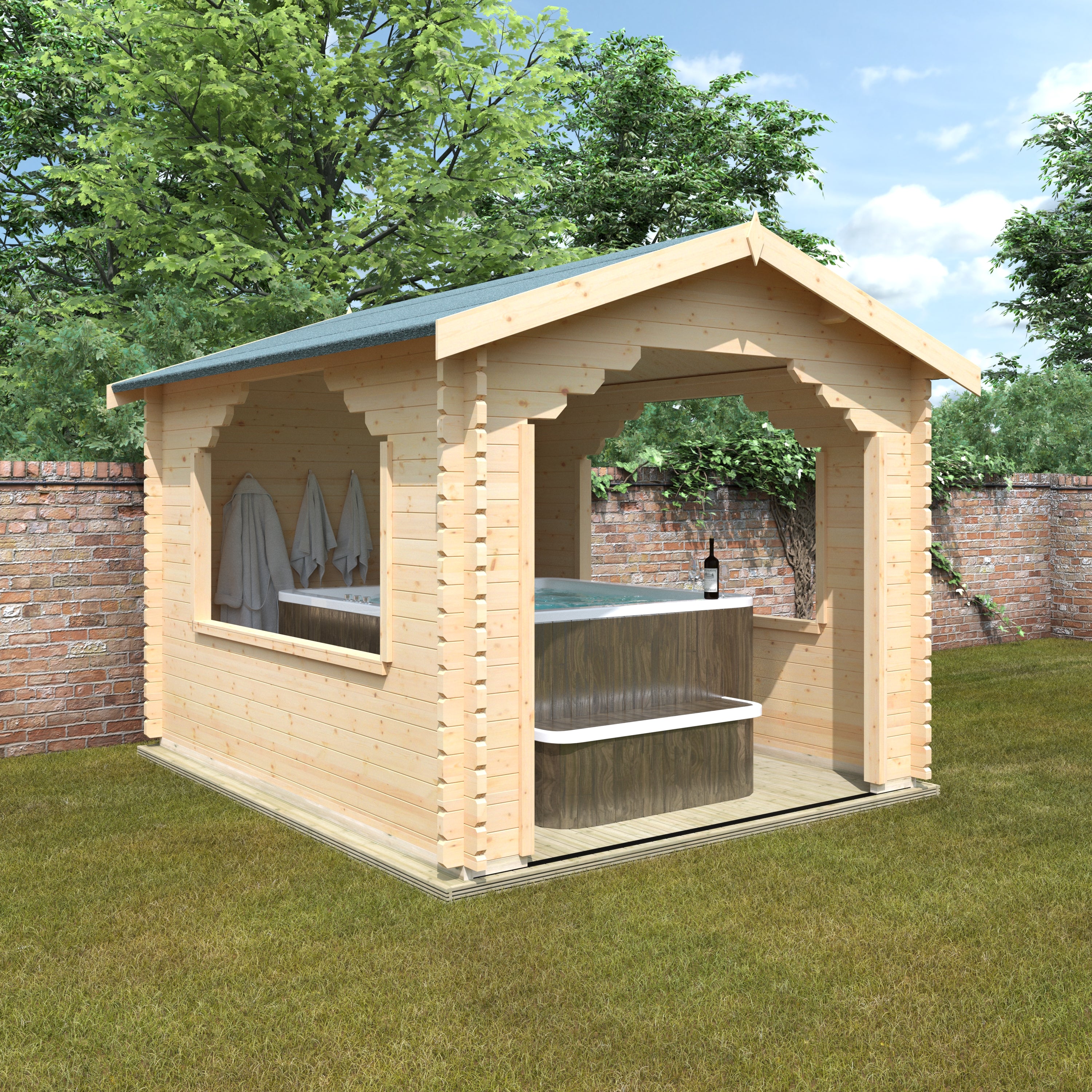 THE STOWE 44mm Log Cabins