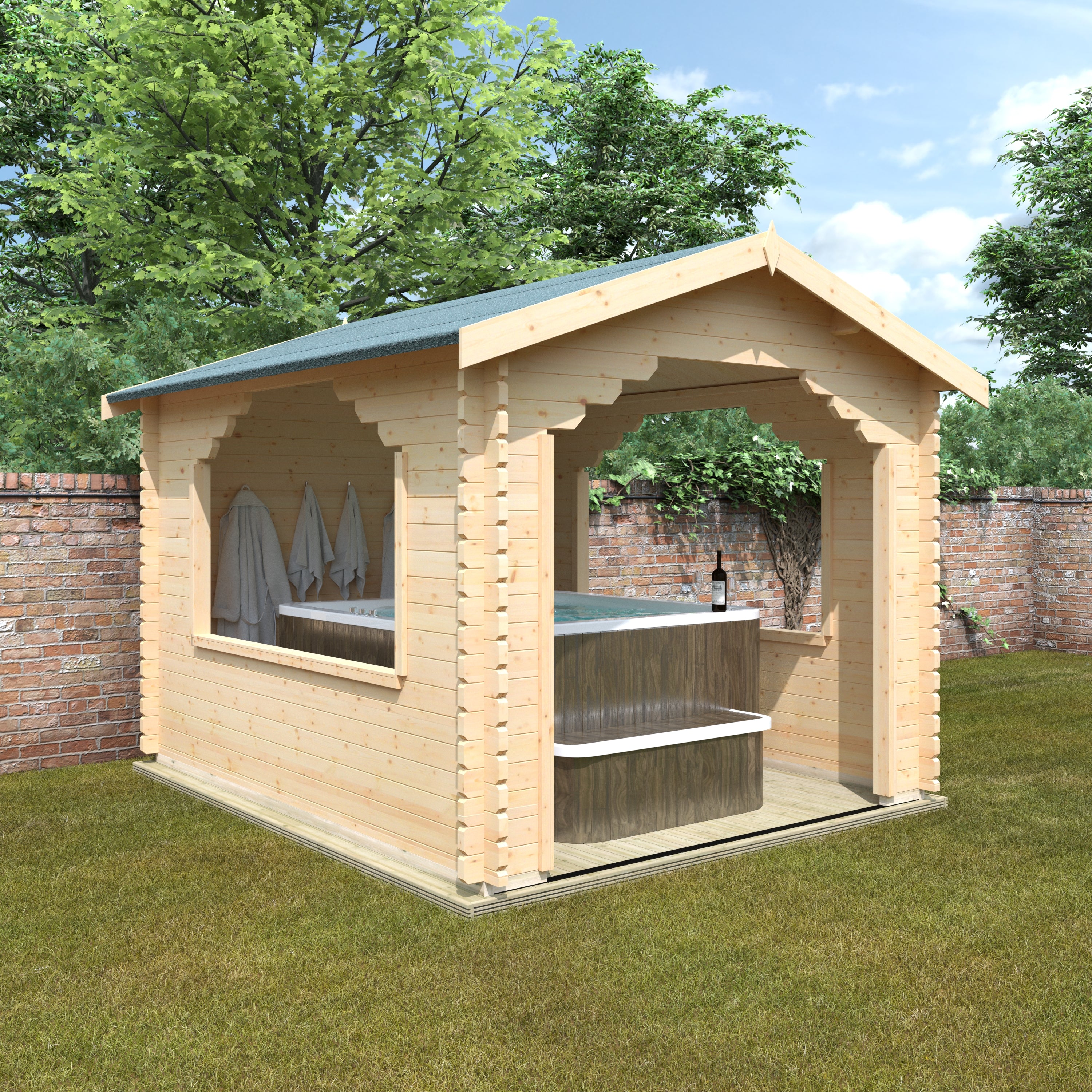 THE STOWE 44mm Log Cabins