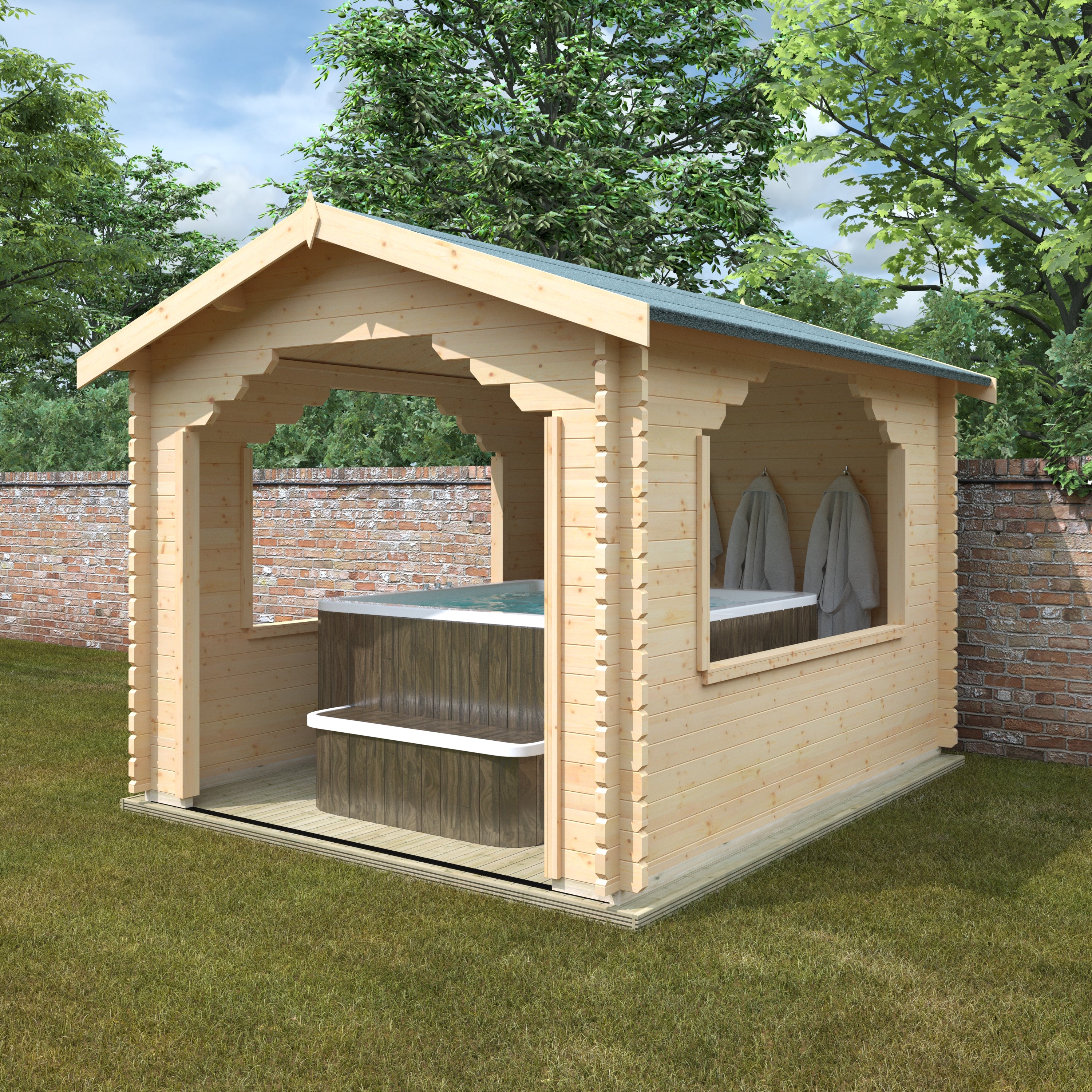 THE STOWE 44mm Log Cabins